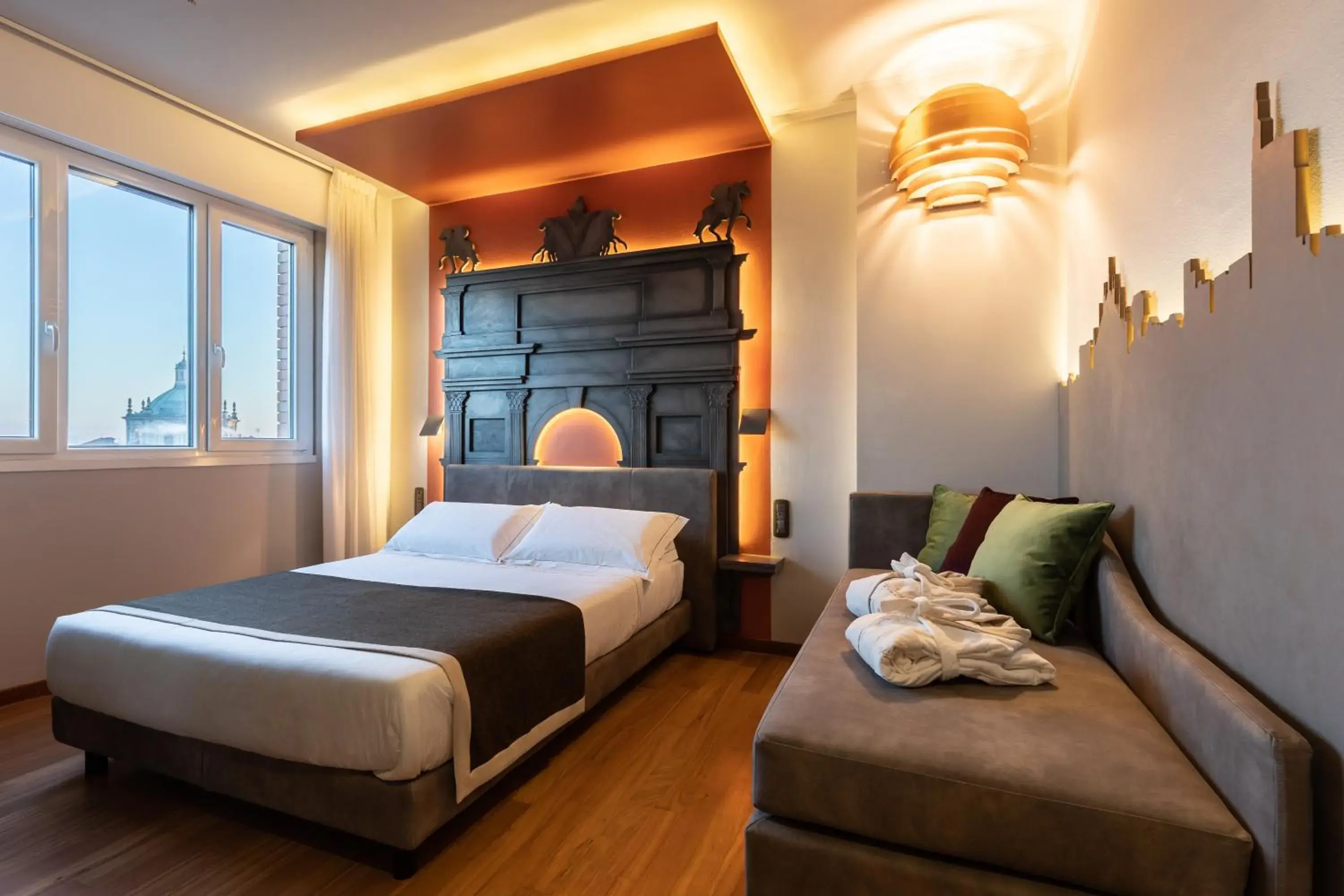 Bed in Hotel Ariston Bed in Hotel Ariston