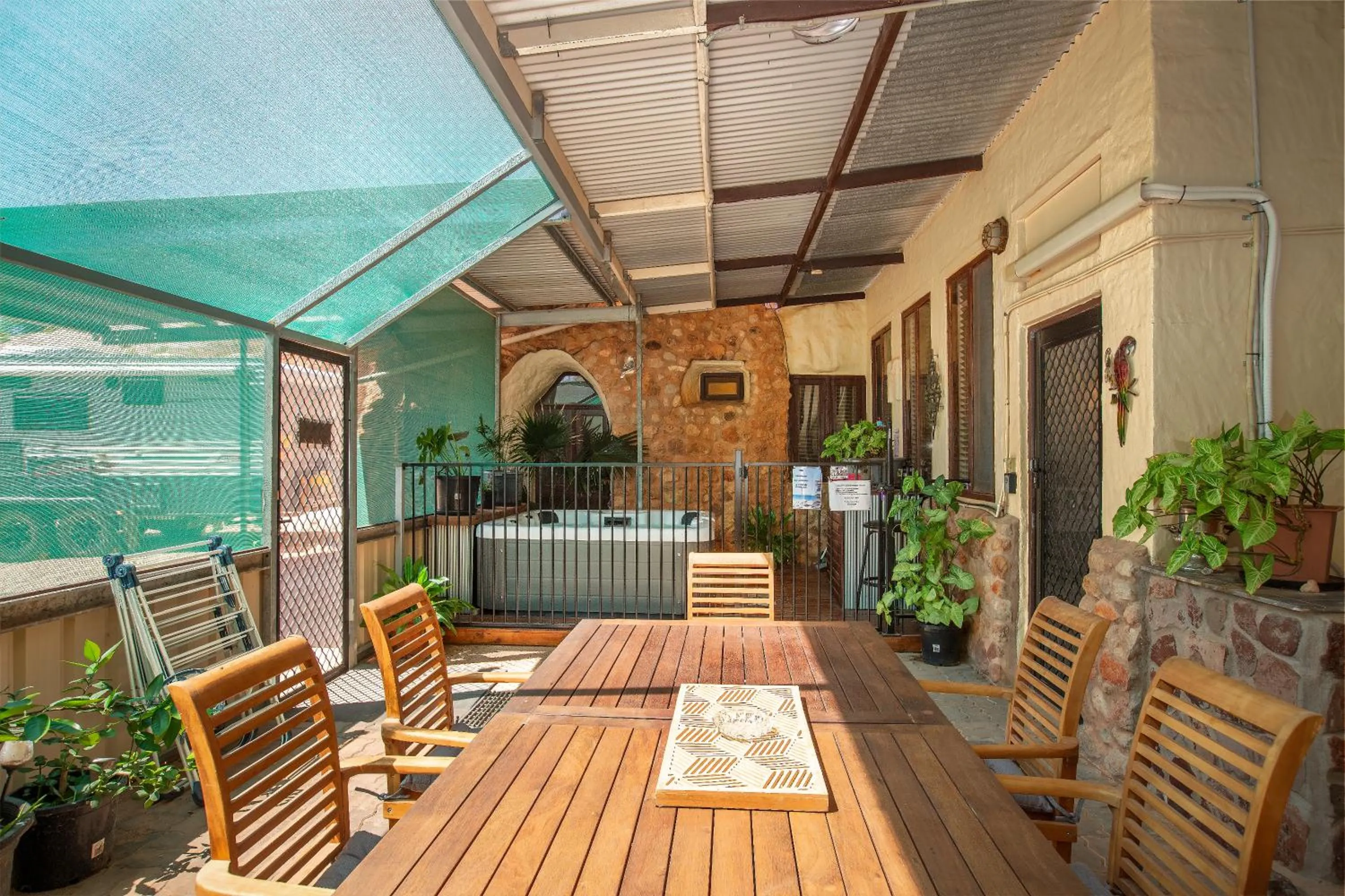 Patio in Di's Dugouts