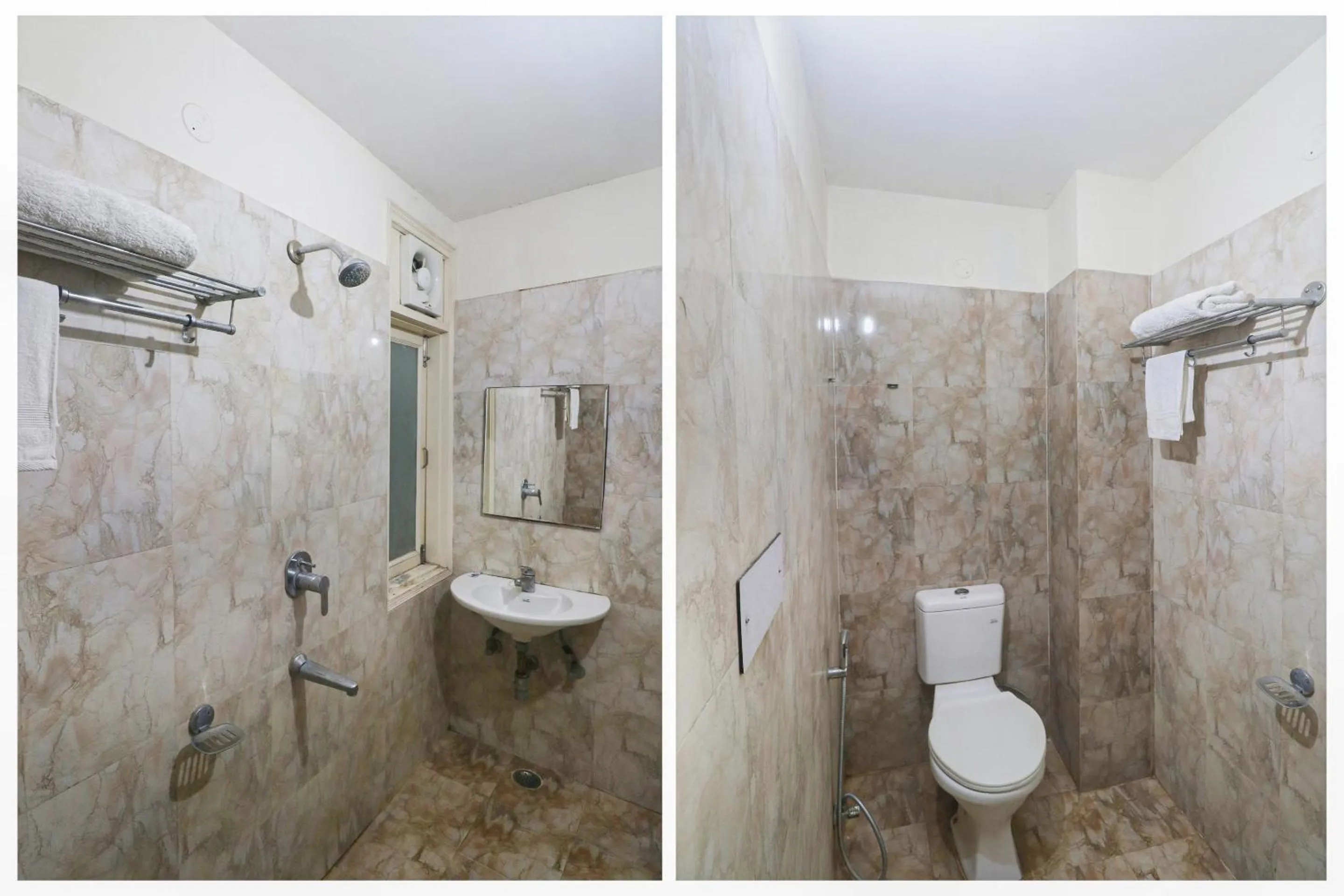 Bathroom in Capital O Crown Inn Near Appu Ghar