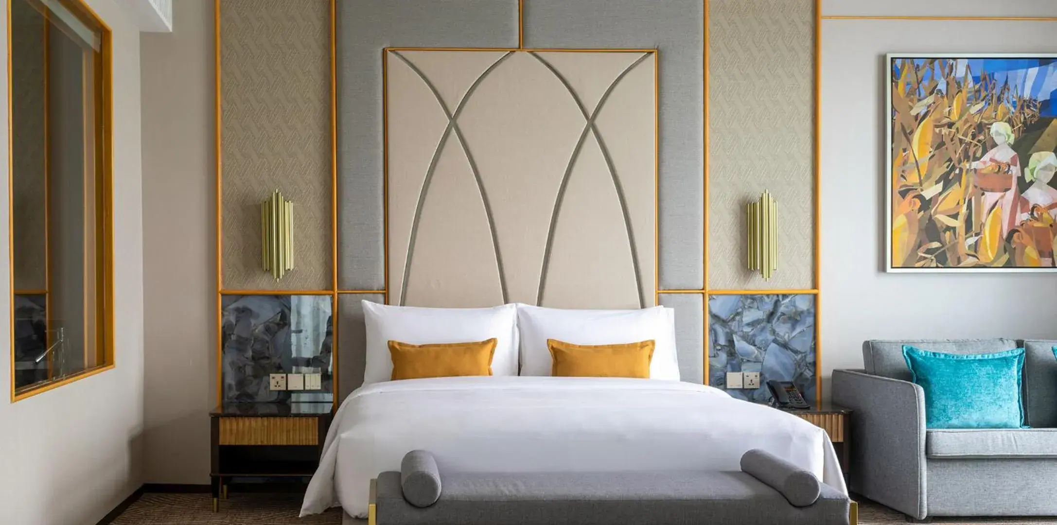 Bed in Fili Hotel at Nustar Cebu Bed in Fili Hotel at Nustar Cebu