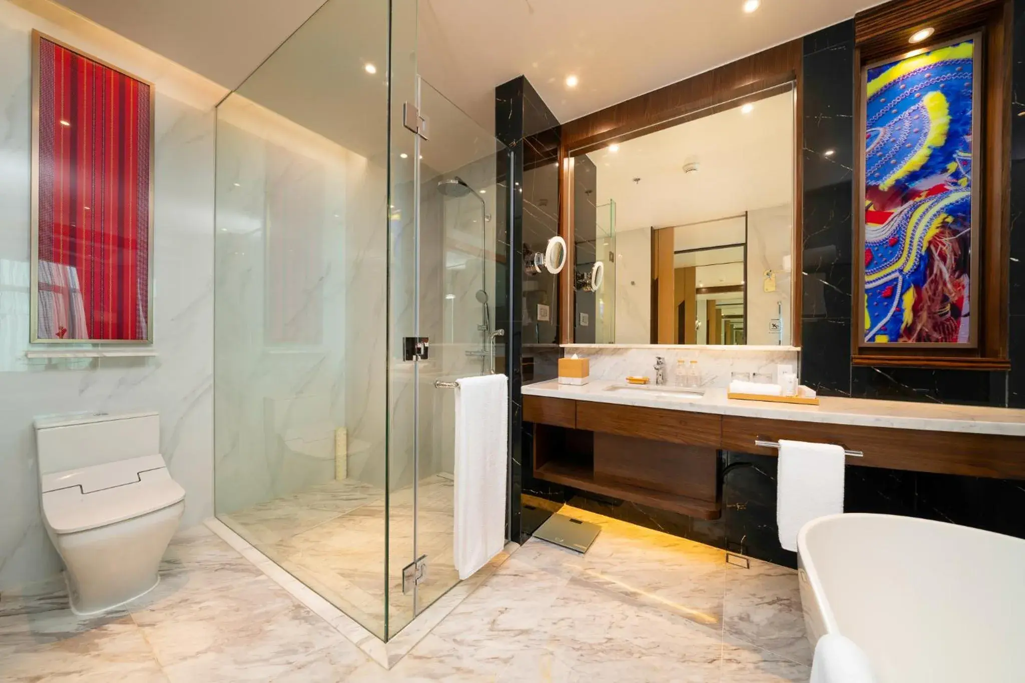 Bathroom in Fili Hotel at Nustar Cebu Bathroom in Fili Hotel at Nustar Cebu