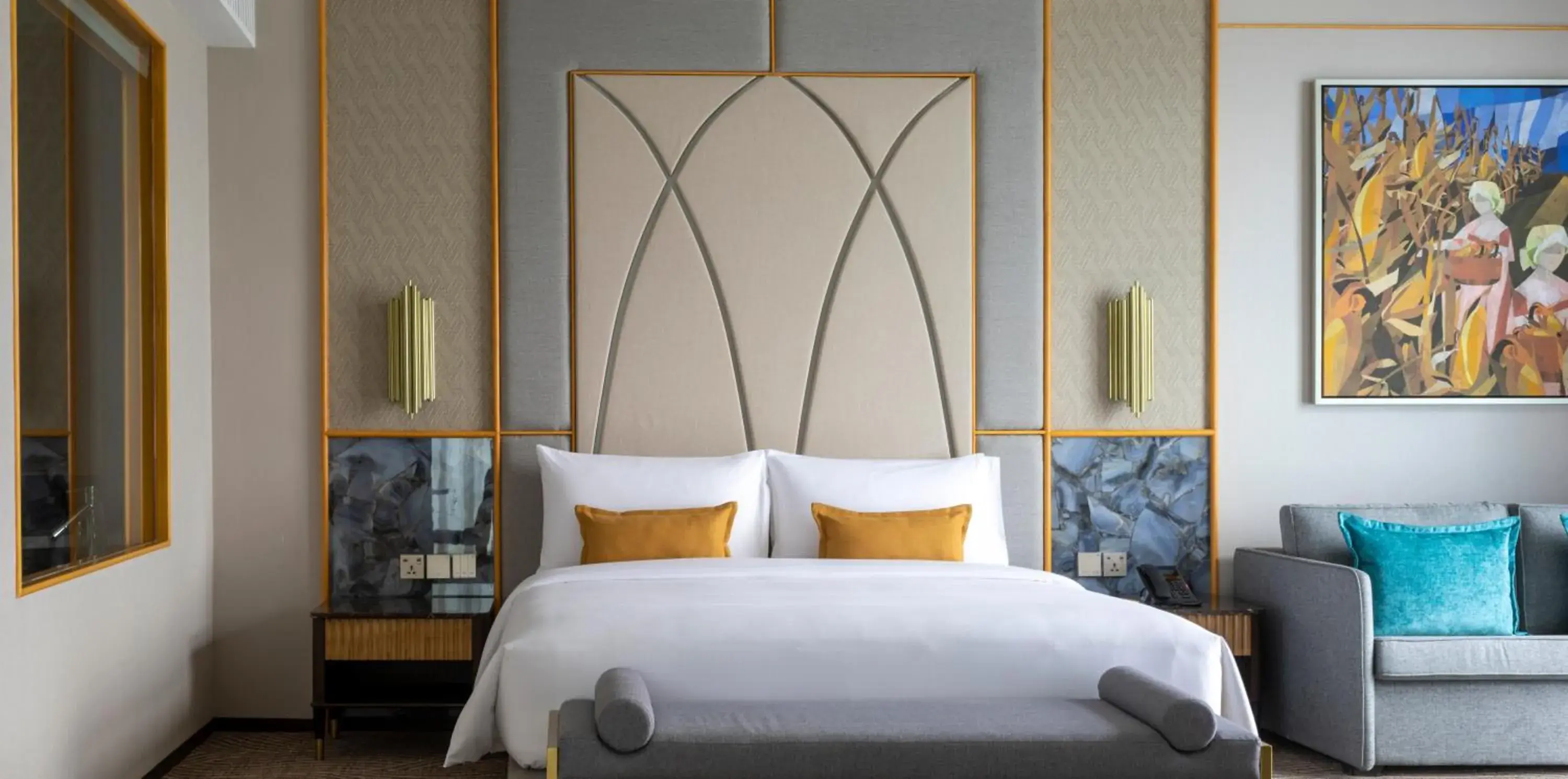 Bed in Fili Hotel at Nustar Cebu Bed in Fili Hotel at Nustar Cebu