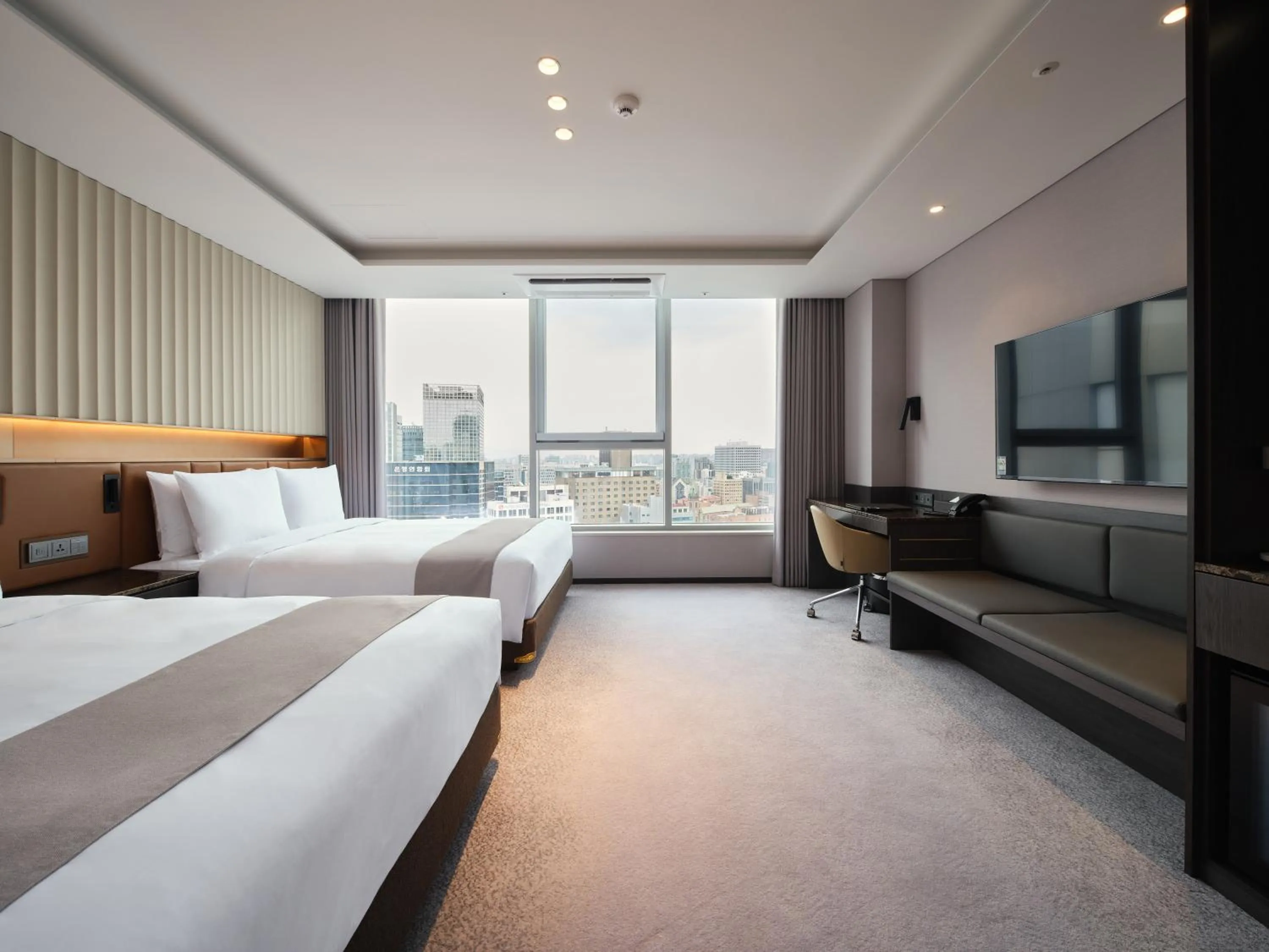 Photo of the whole room, Bed in Stanford Hotel Myeongdong