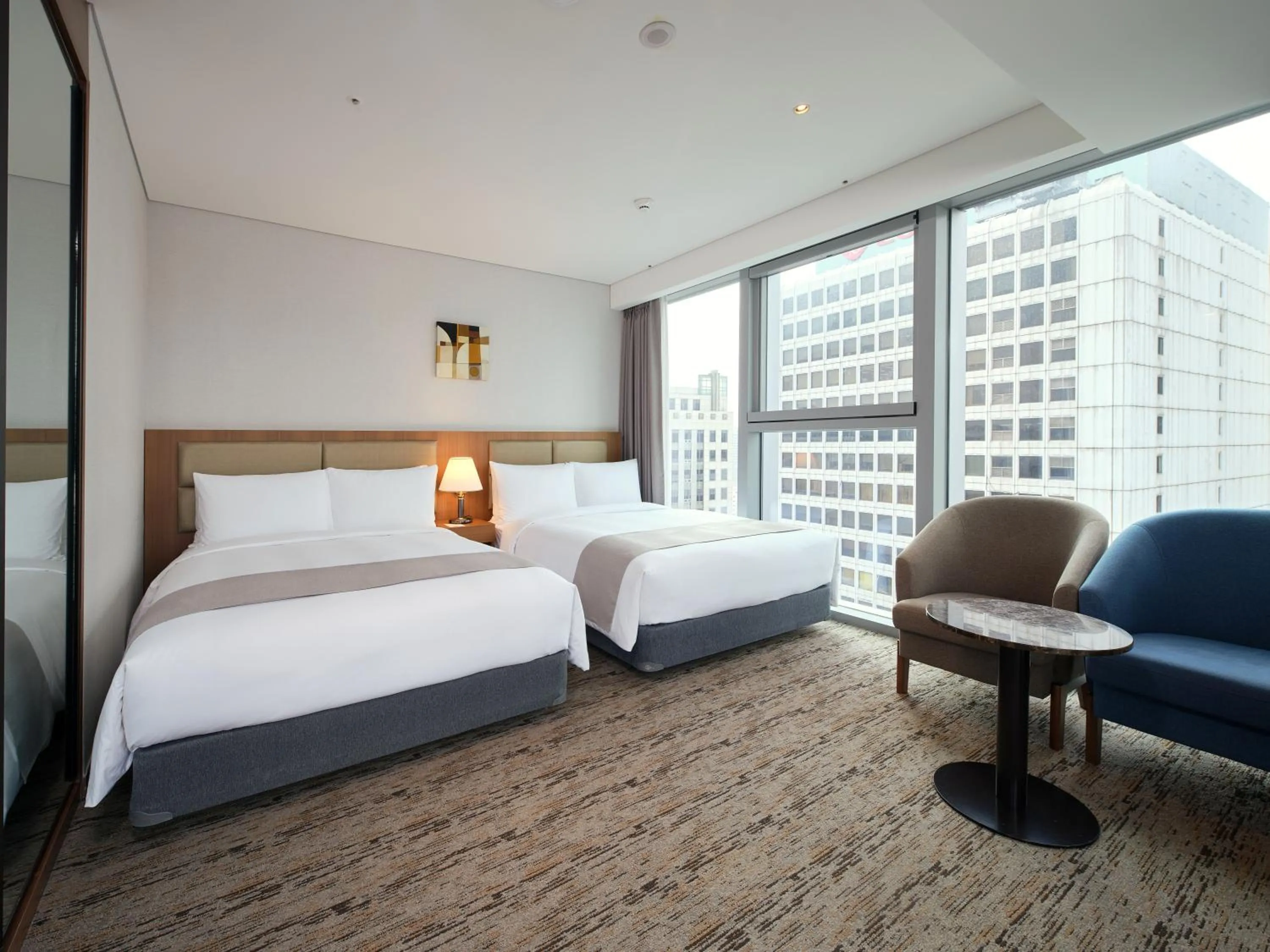 Bed in Stanford Hotel Myeongdong