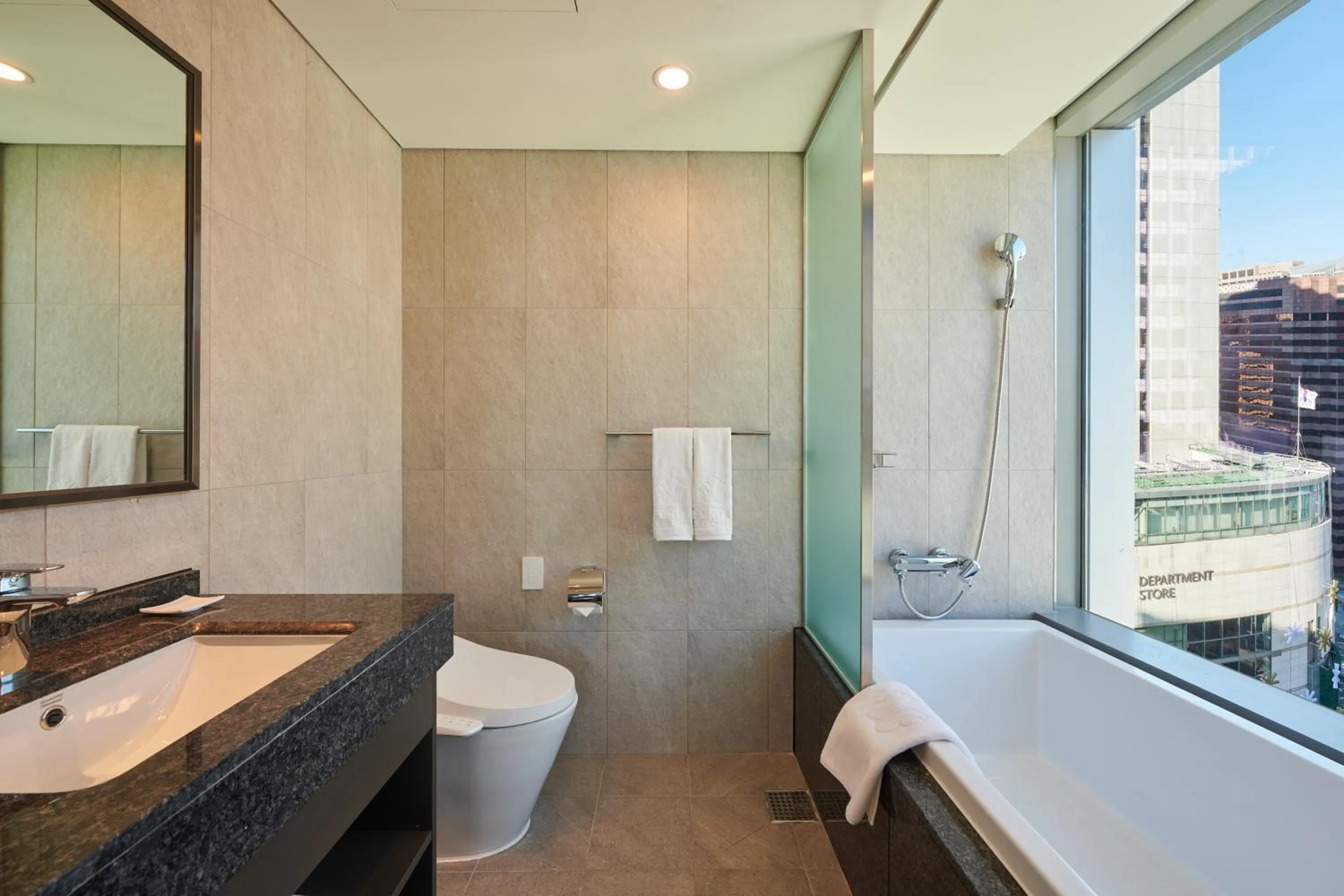 Shower in Stanford Hotel Myeongdong