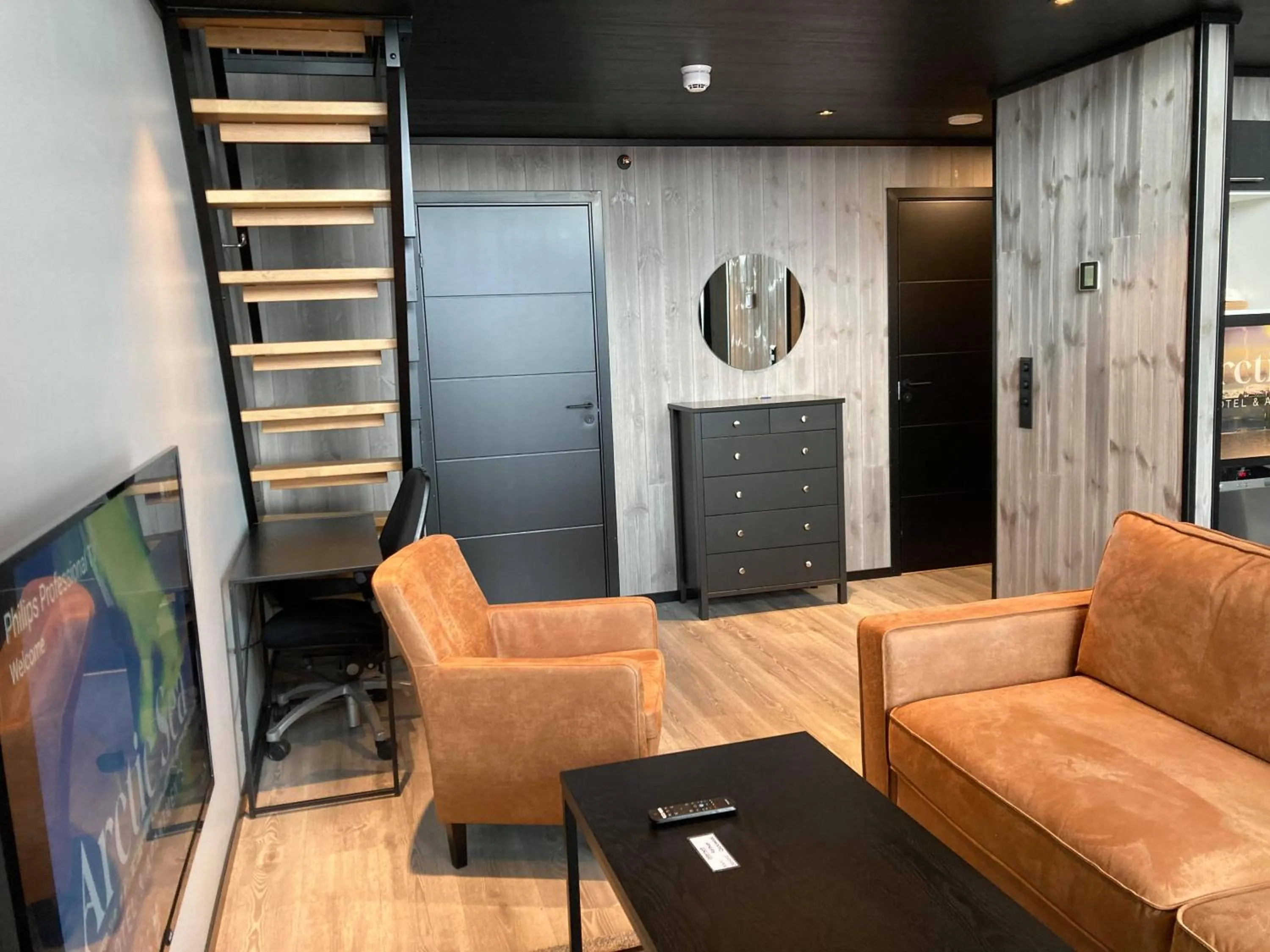 Living room in Arctic Sea Hotel