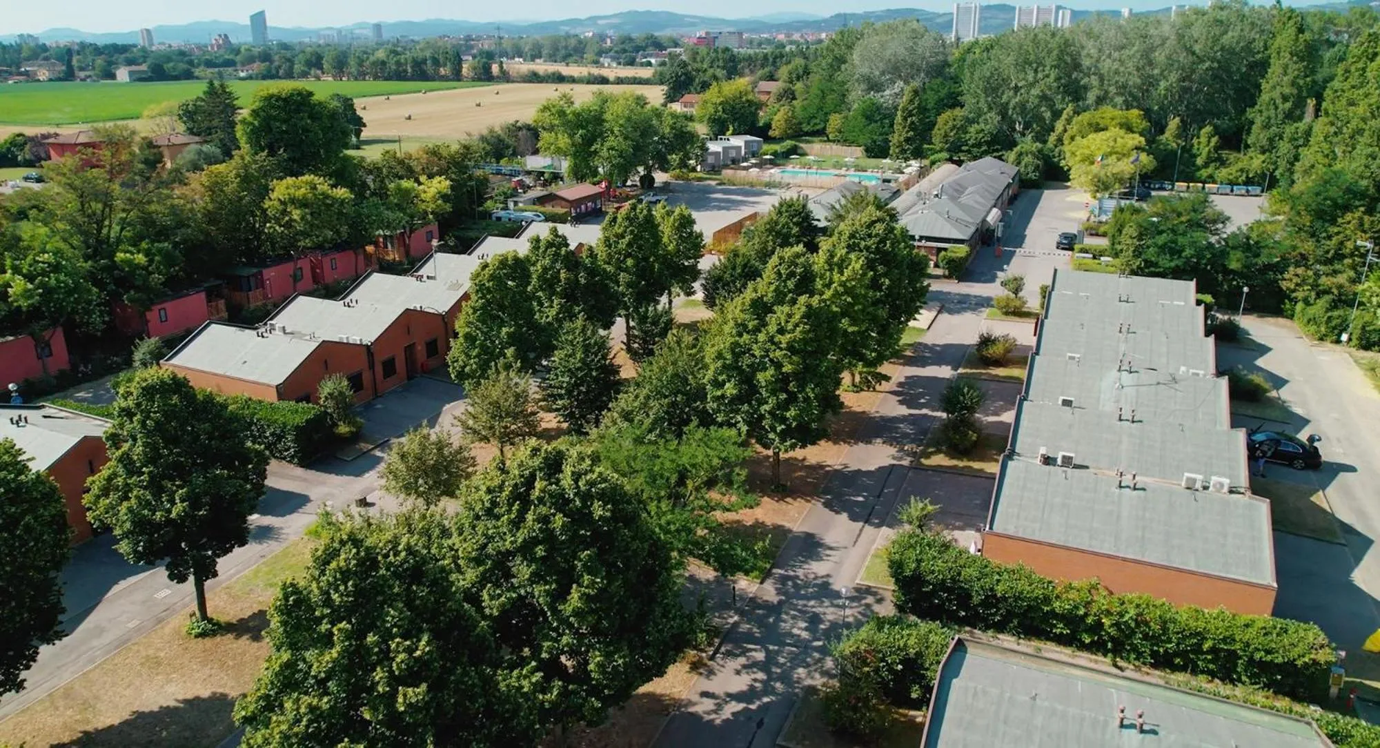 Bird's eye view in Club del Sole Bologna Easy Camping Village