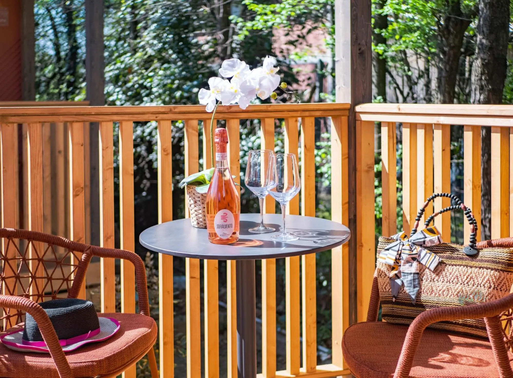 Balcony/Terrace in Club del Sole Bologna Easy Camping Village