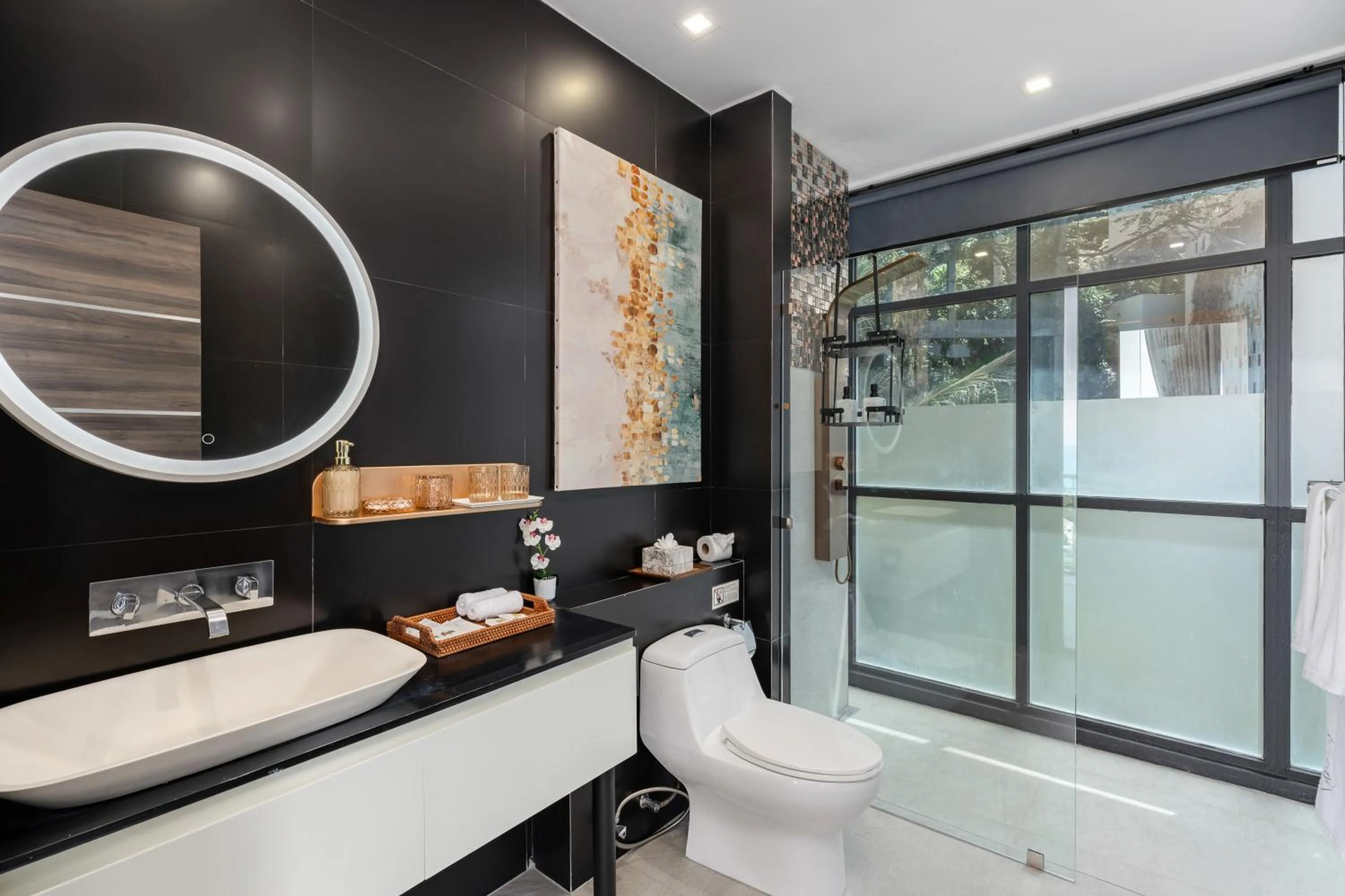 Bathroom in Villa Seawadee - luxurious, award-winning design Villa with amazing panoramic seaview