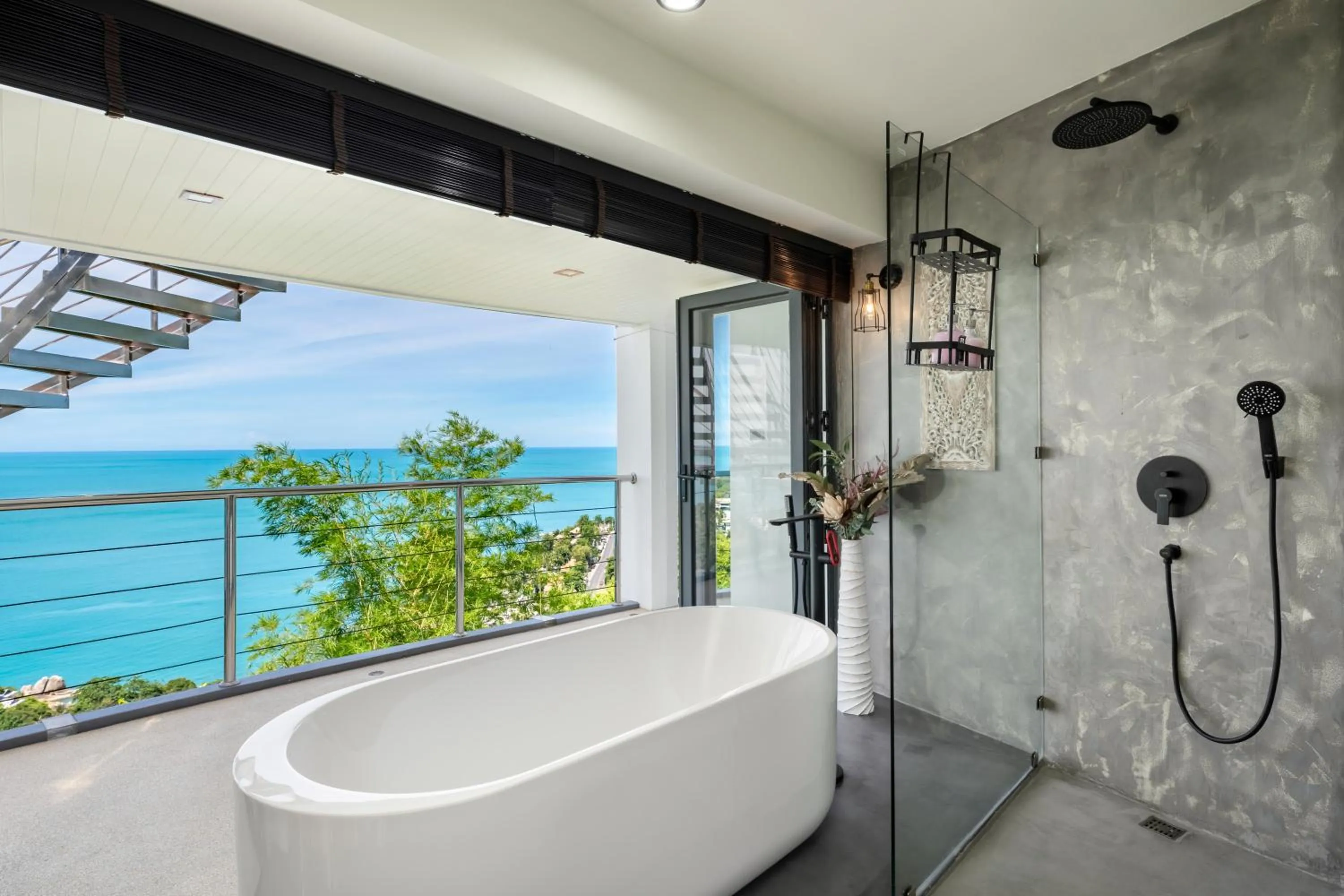 Bathroom in Villa Seawadee - luxurious, award-winning design Villa with amazing panoramic seaview