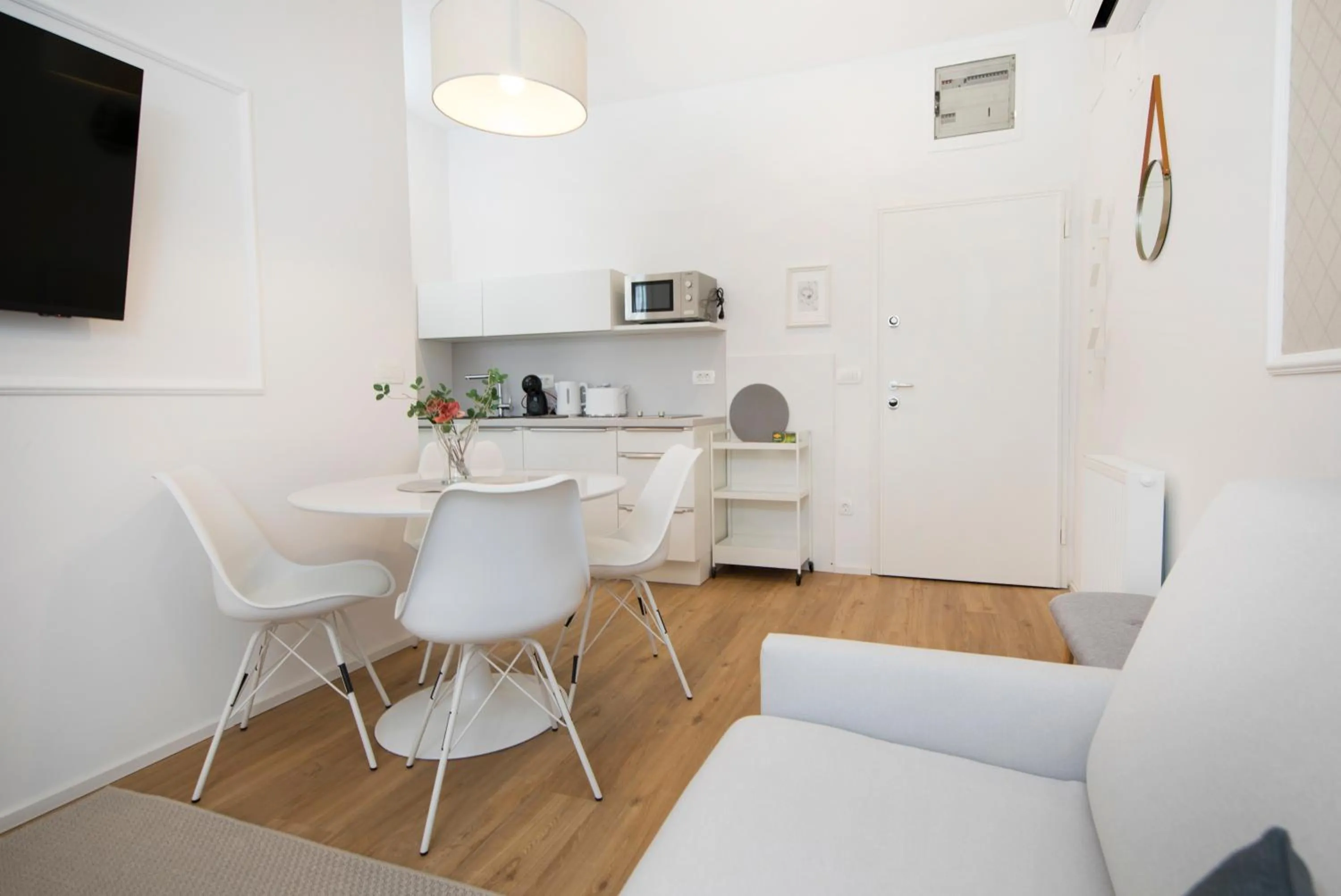 Kitchen or kitchenette in Cozy apartments