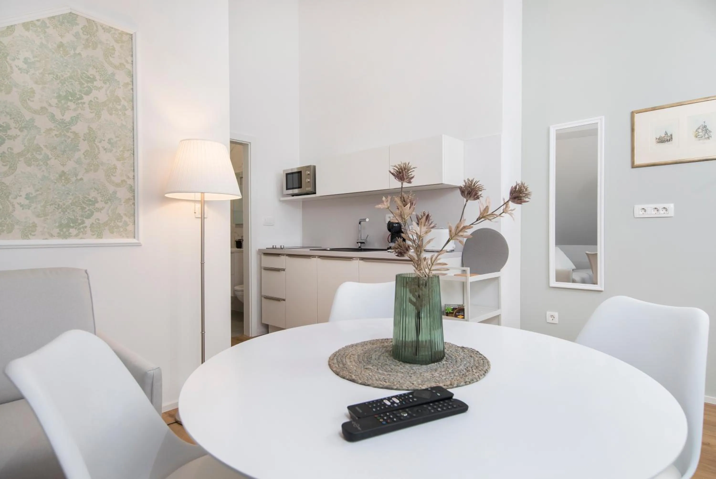 Kitchen or kitchenette in Cozy apartments