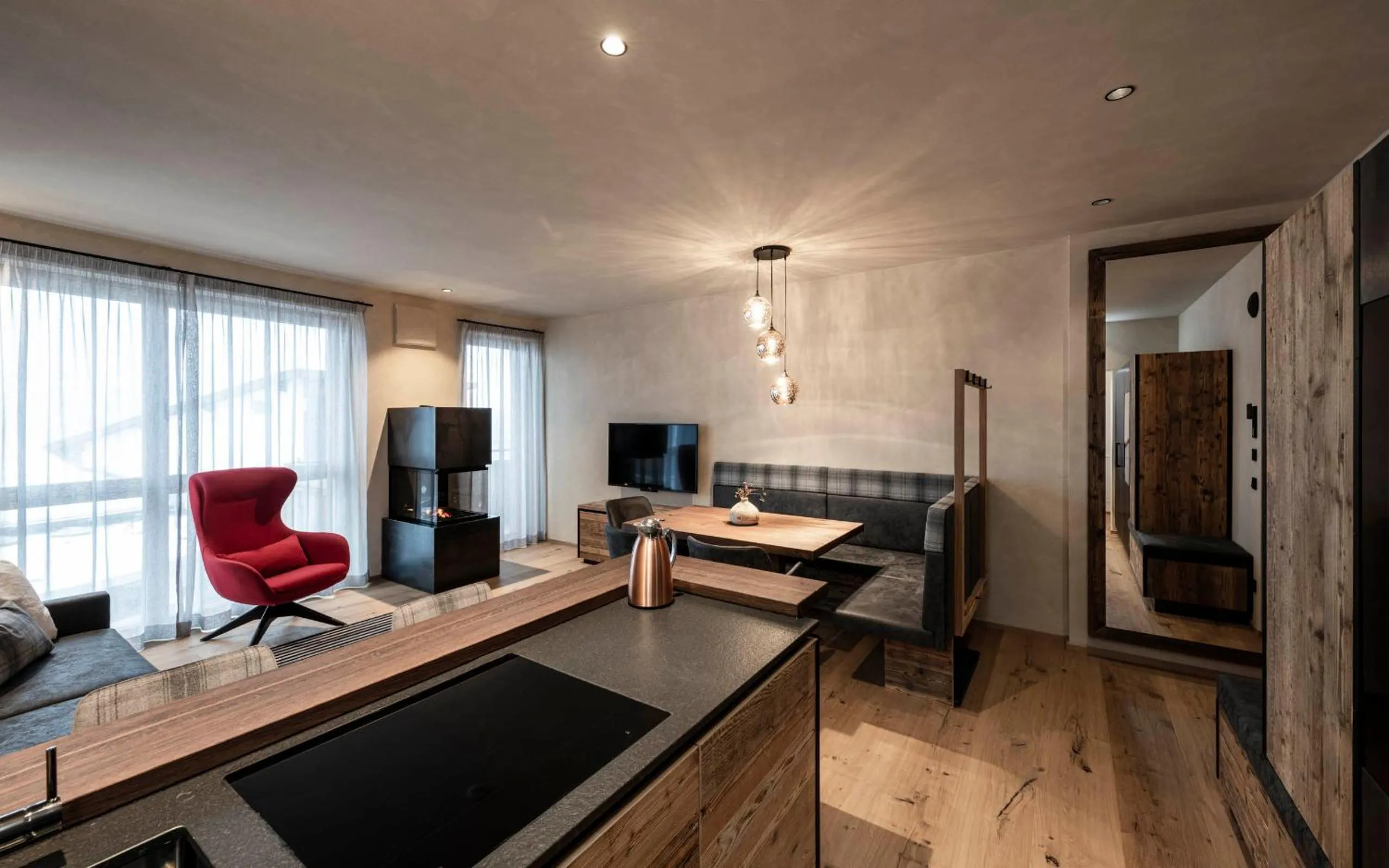 Living room in LaMonte Luxury Apartments