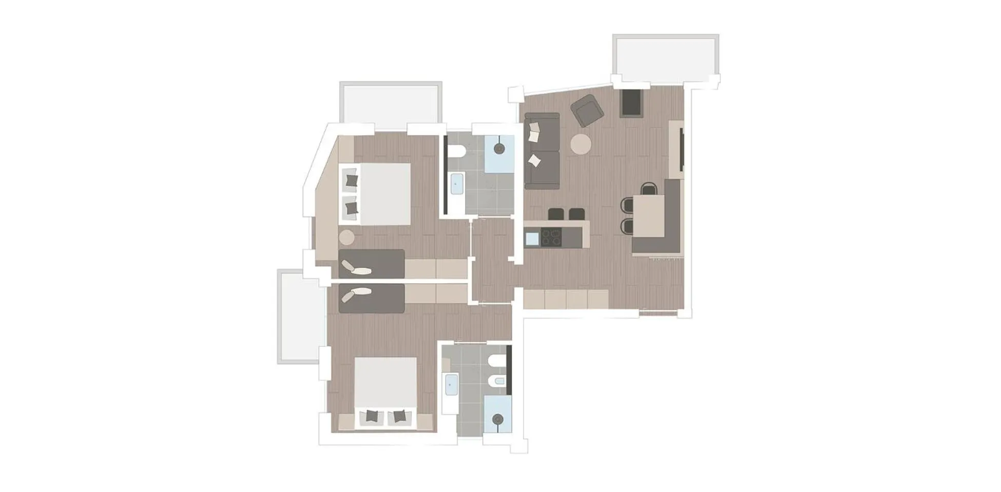 Floor plan in LaMonte Luxury Apartments