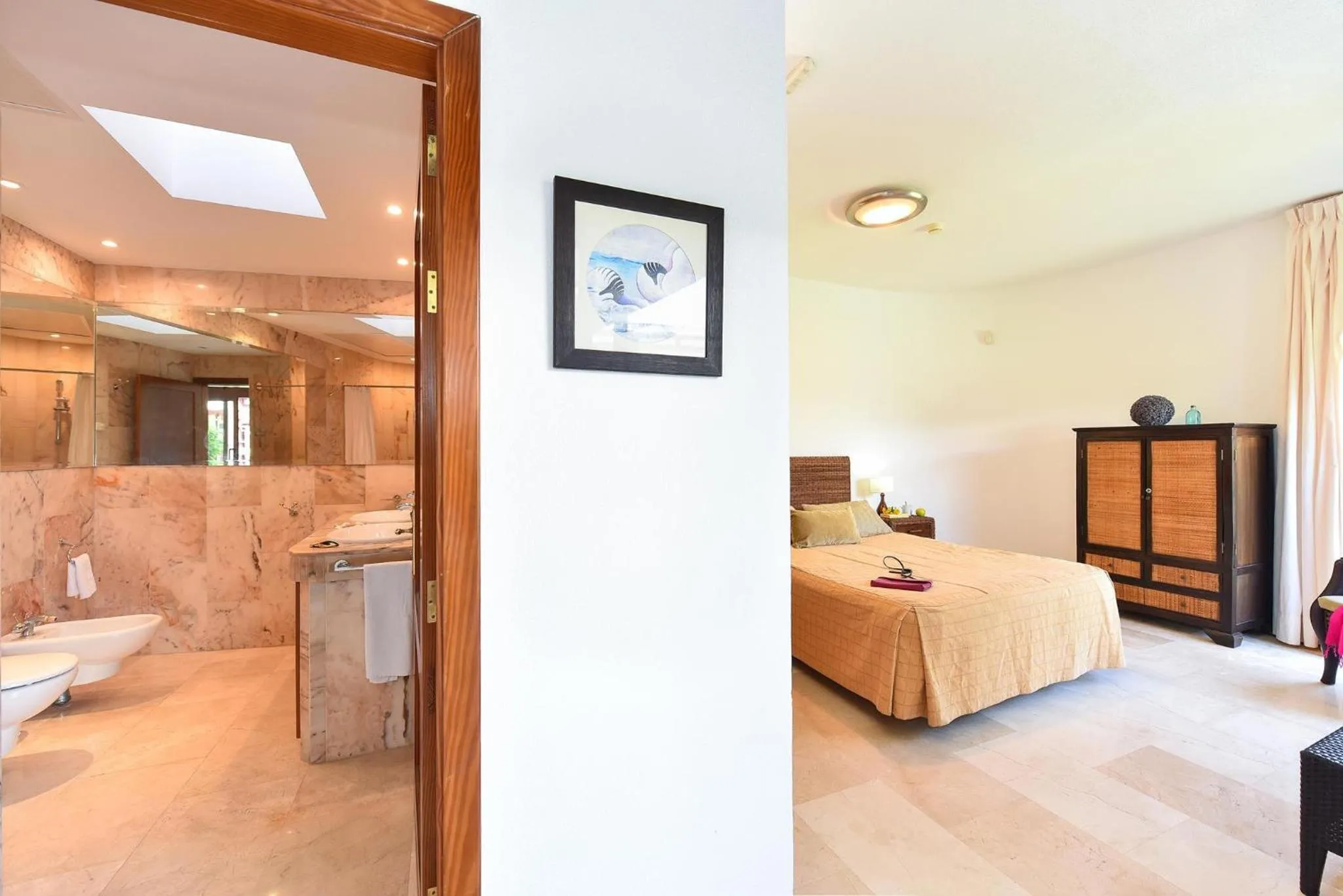 Bathroom, Bed in Tauro Golf by VillaGranCanaria