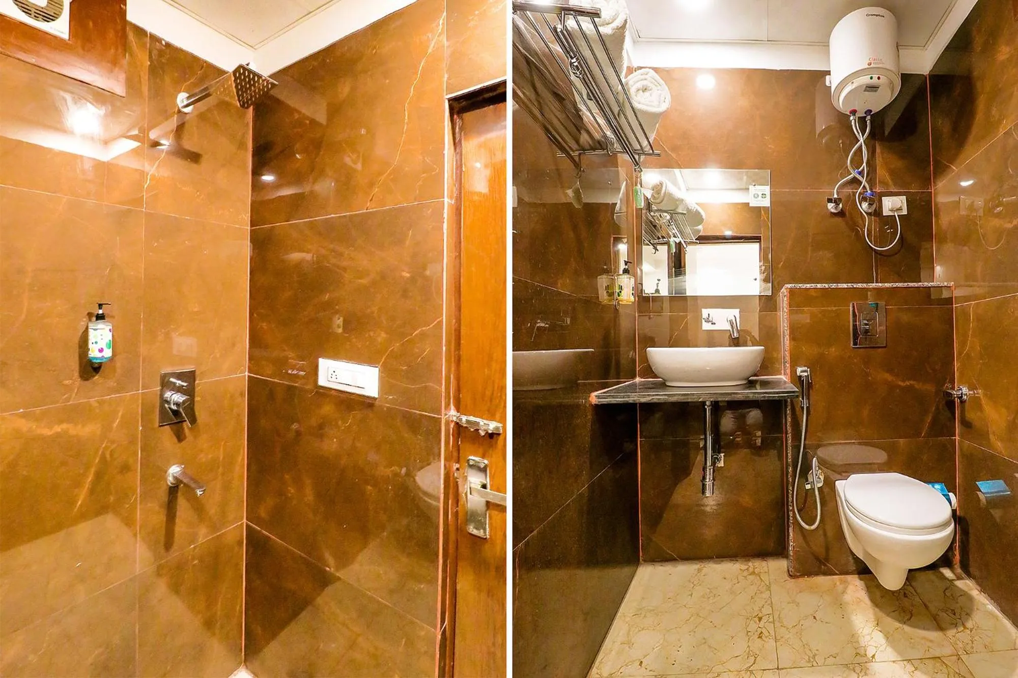 Bathroom in Hotel Emblem Suites- Near Delhi Airport