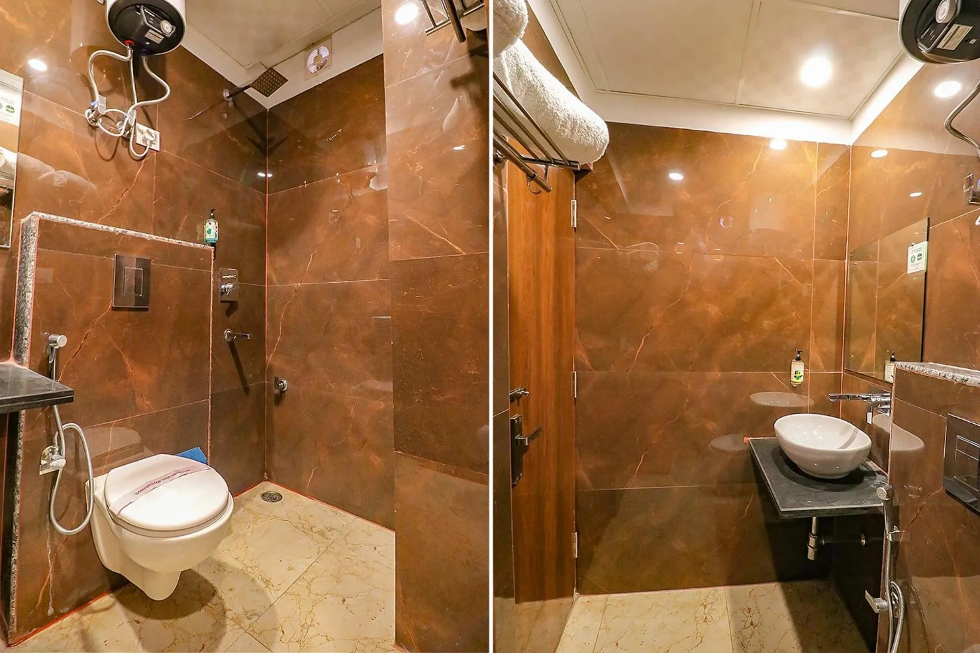 Bathroom in Hotel Emblem Suites- Near Delhi Airport