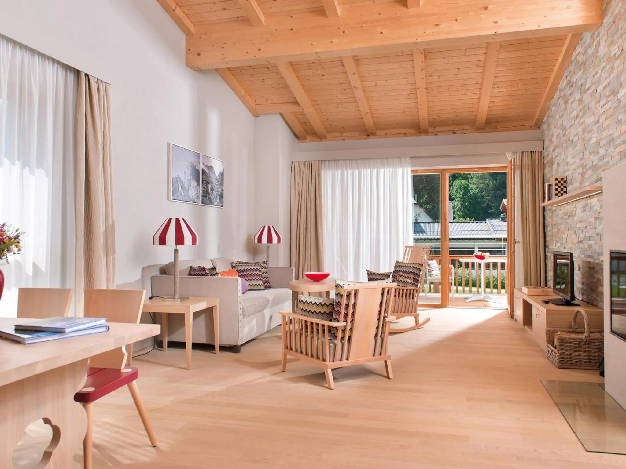 Living room in Ferienwohnungen am aja Bergresort Werfenweng