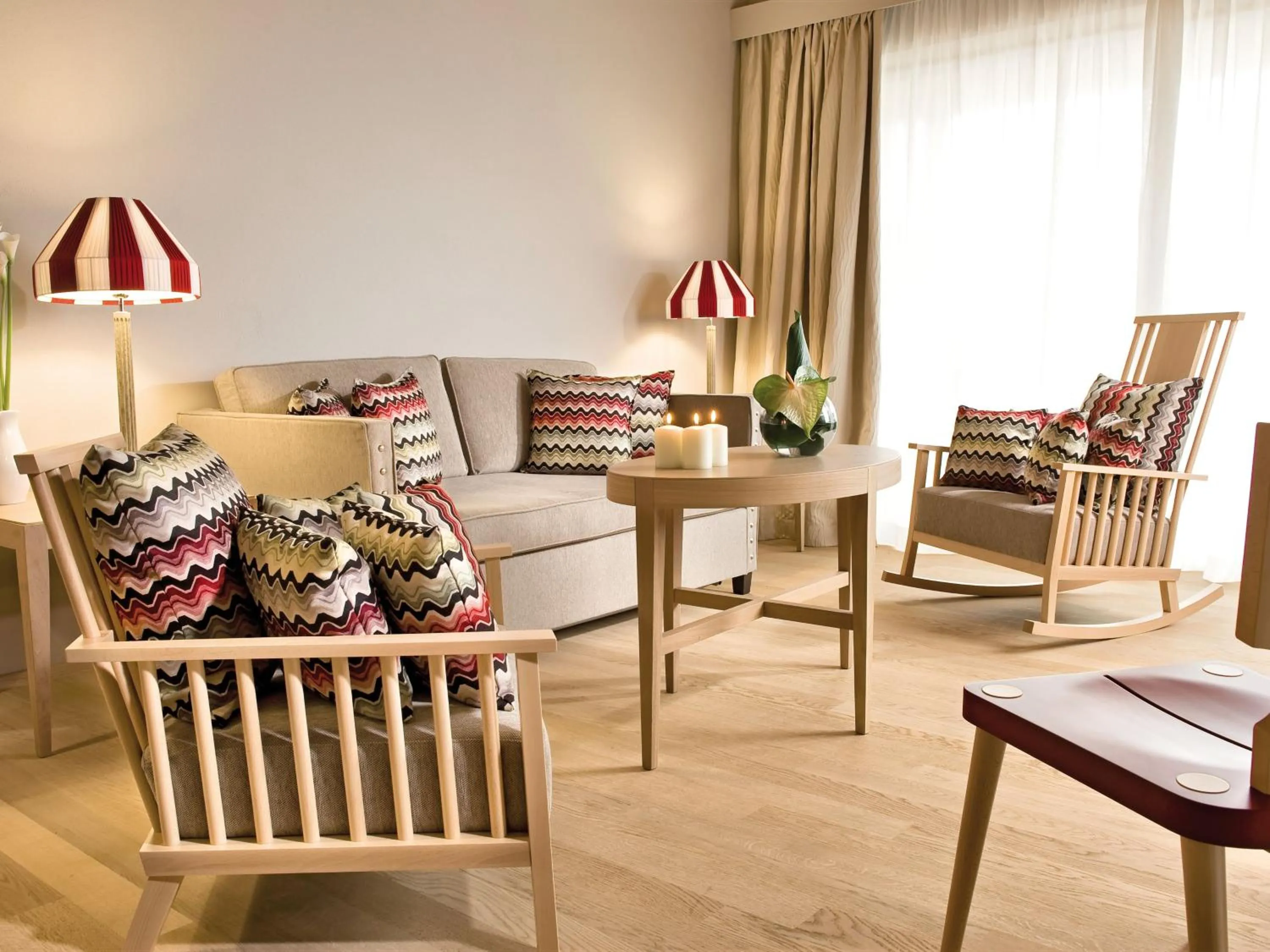 Living room in Ferienwohnungen am aja Bergresort Werfenweng