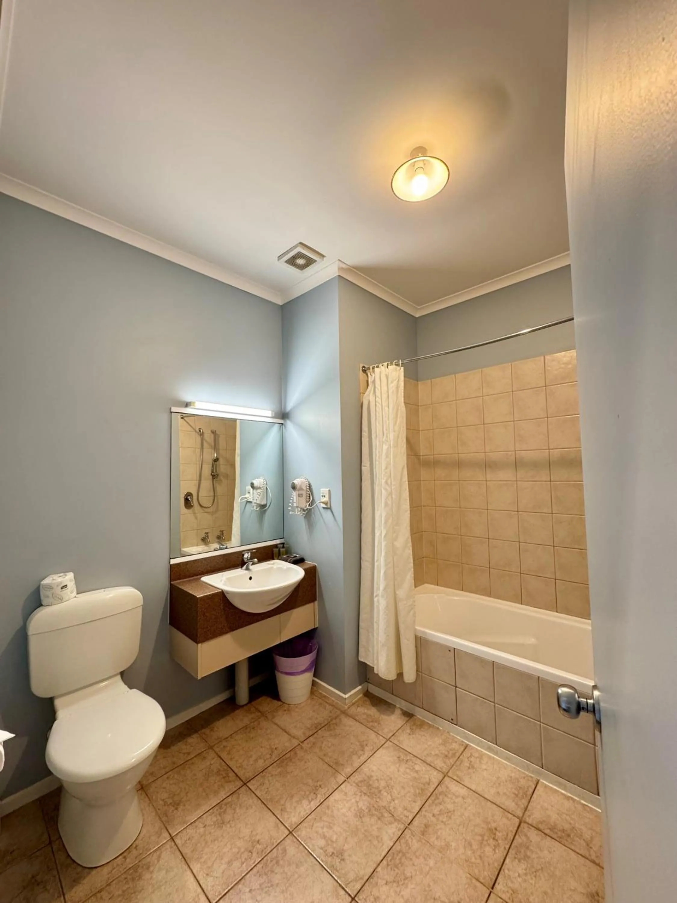 Toilet in O'Reillys Motel