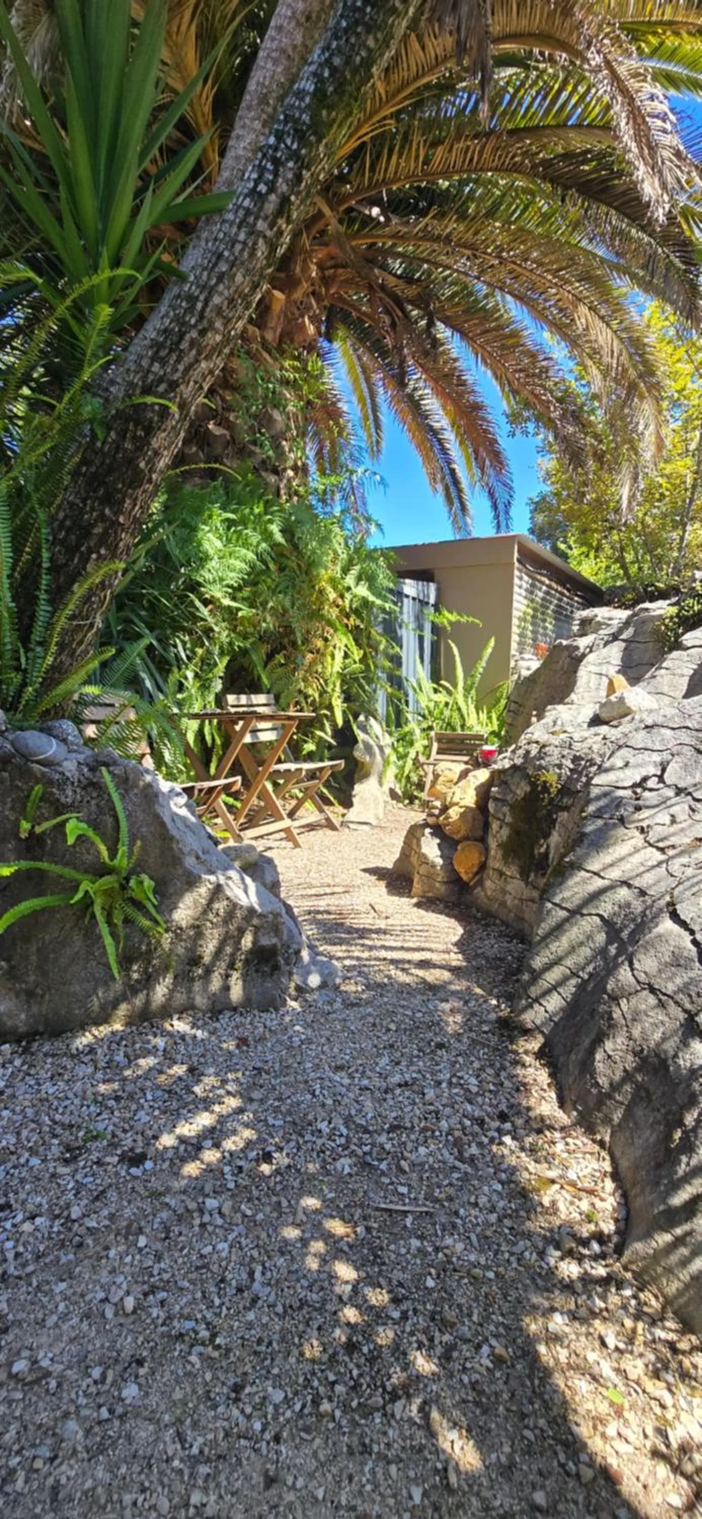 Seating area in The Rocks Chalets