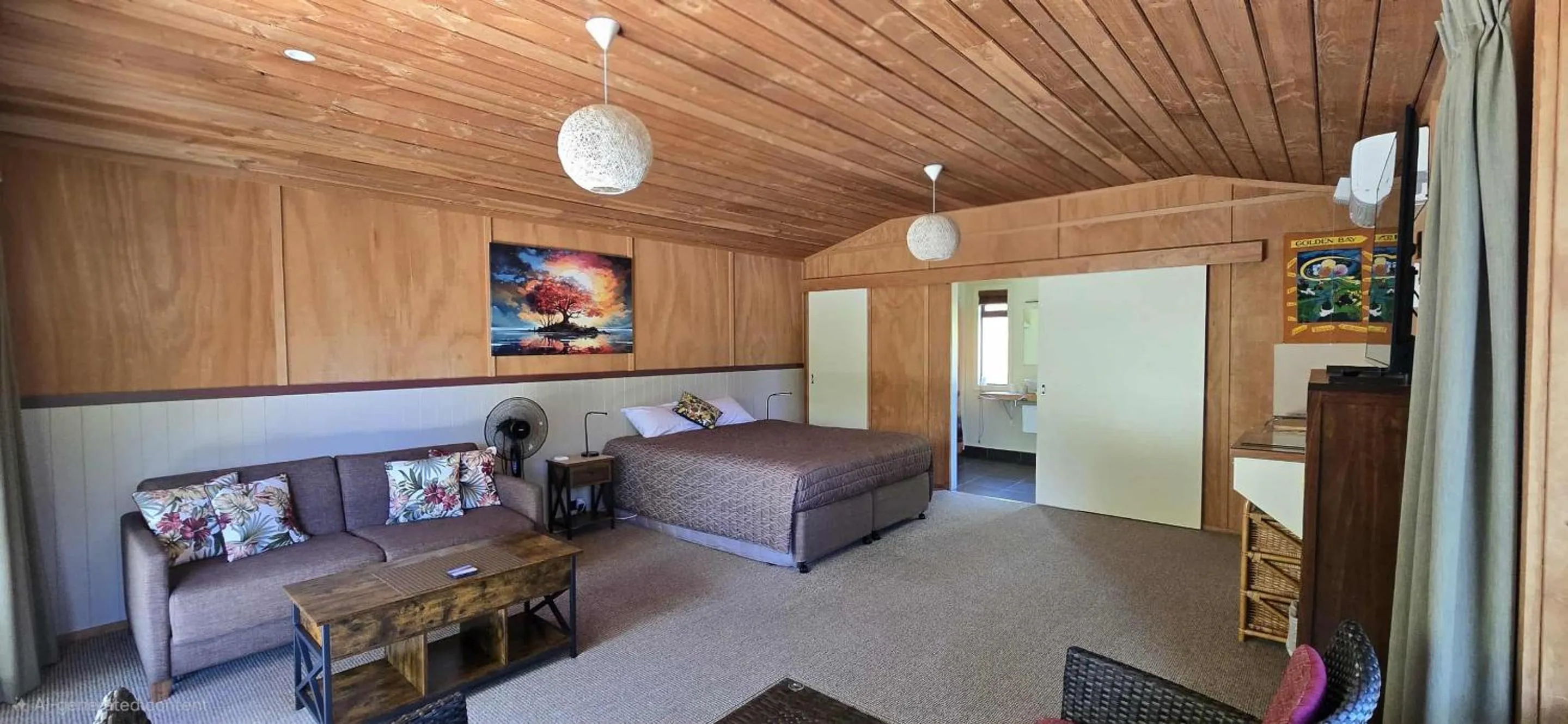 Bed in The Rocks Chalets