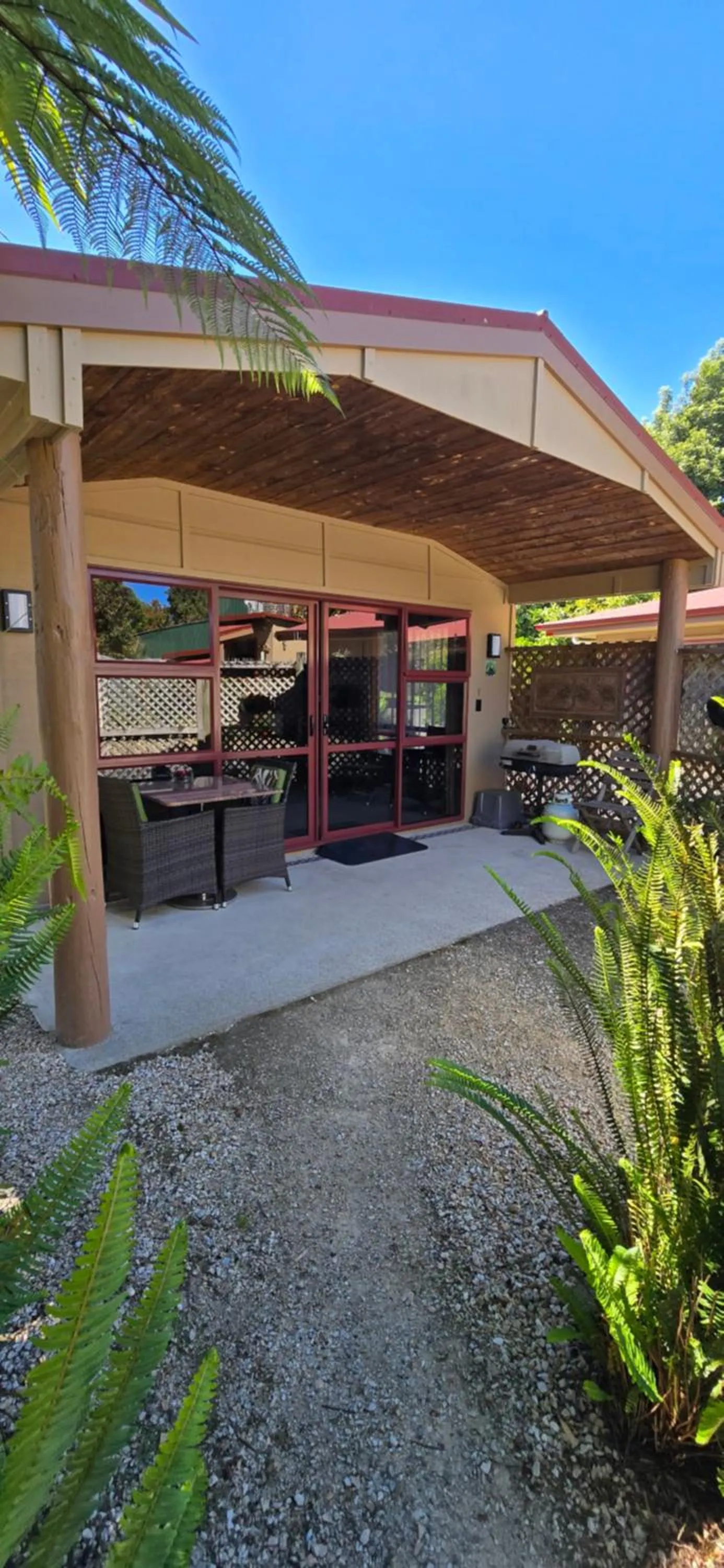 Patio in The Rocks Chalets