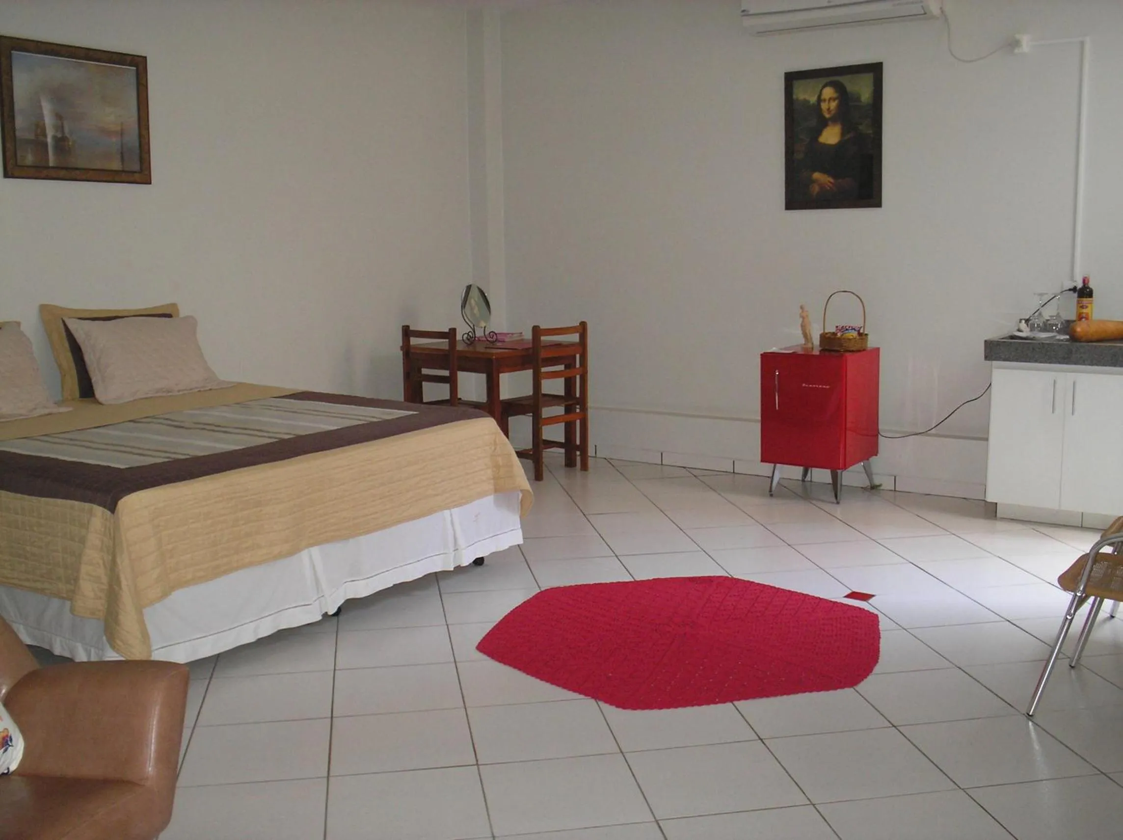 Balcony/Terrace, Bed in Pousada Beira Rio