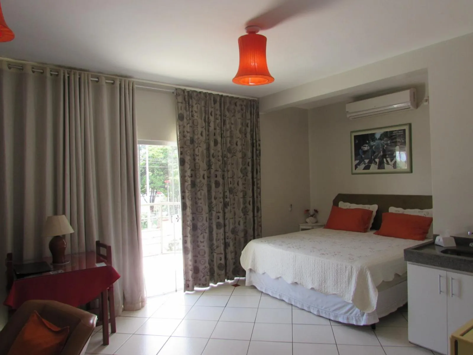 Balcony/Terrace, Bed in Pousada Beira Rio