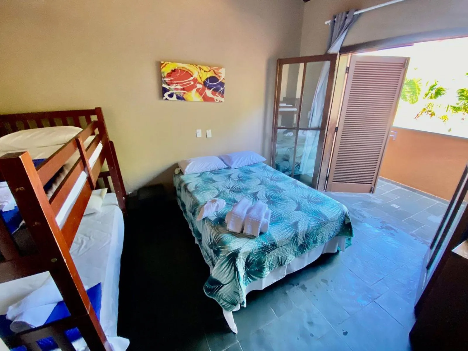 Property building, Bed in Pousada Ponta dos Corais