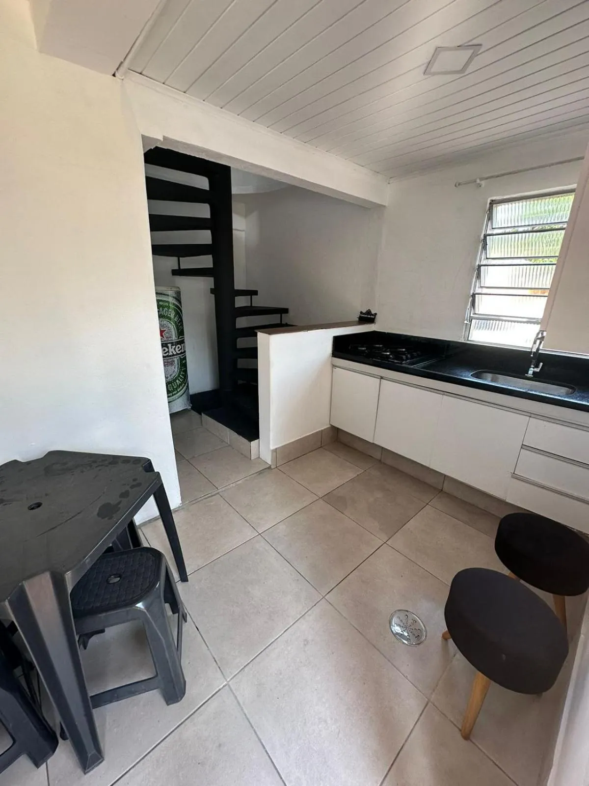 Kitchen or kitchenette in Pousada Ponta dos Corais