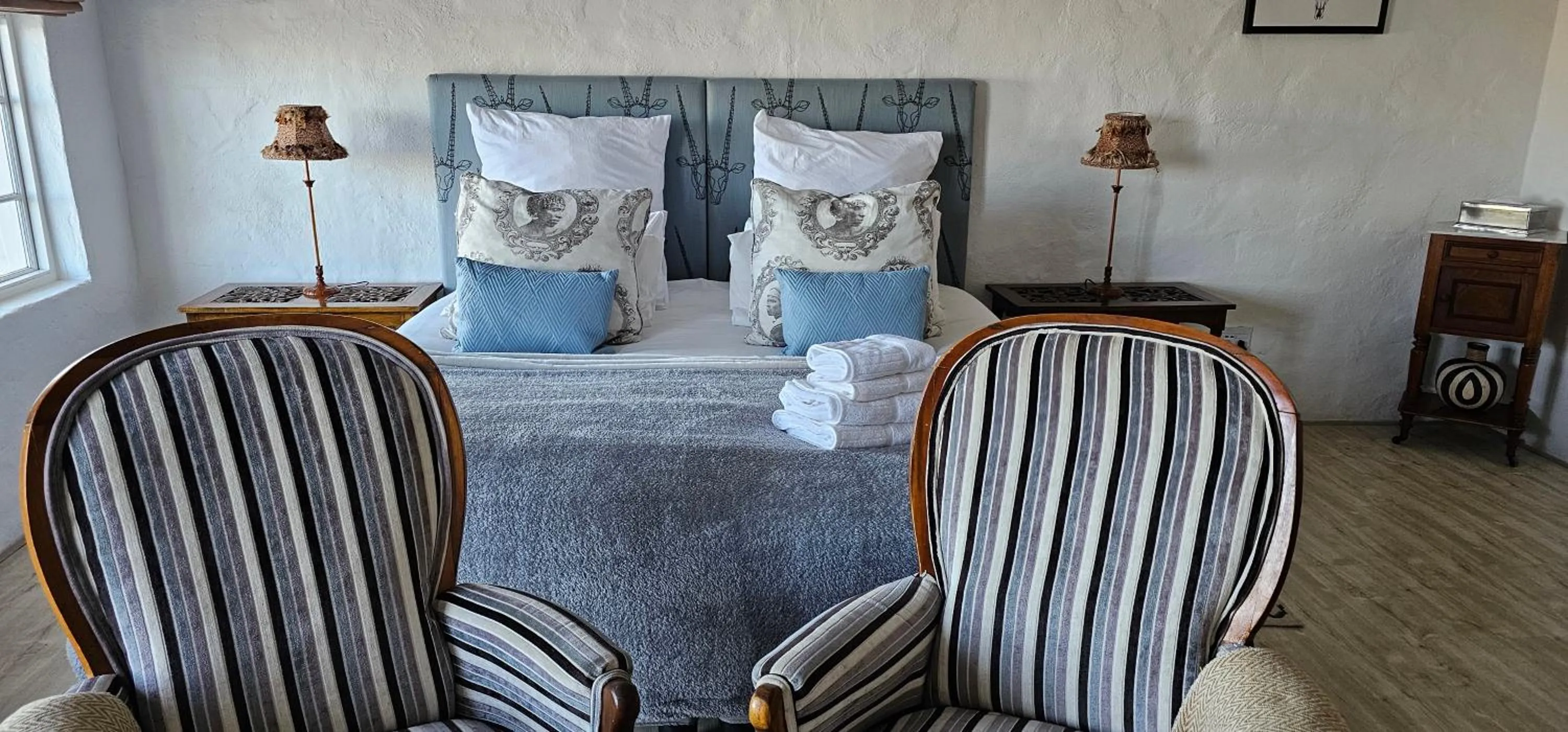 Decorative detail, Bed in De Molen Guest House