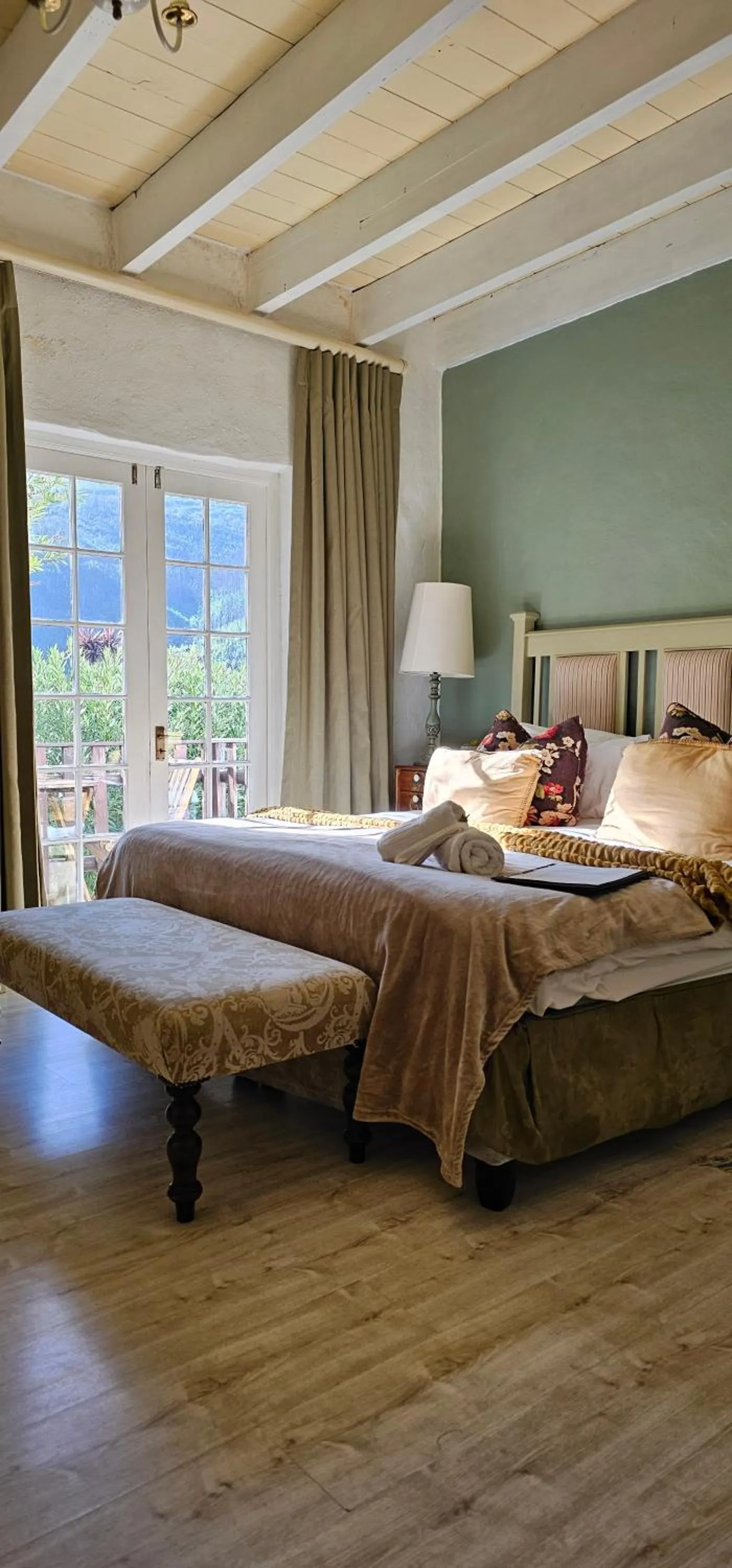 Decorative detail, Bed in De Molen Guest House