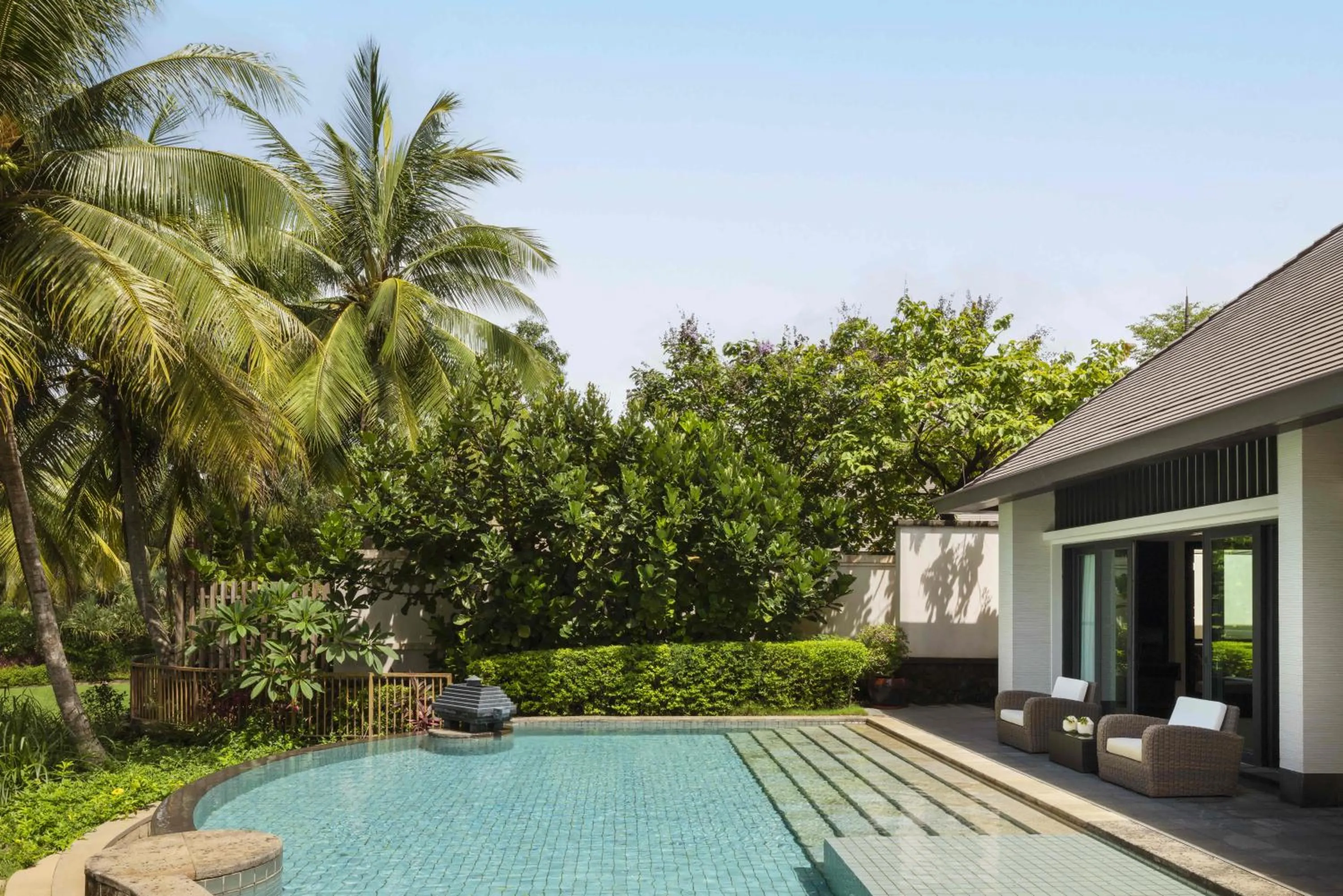 Pool view in Raffles Hainan Clear Water Bay