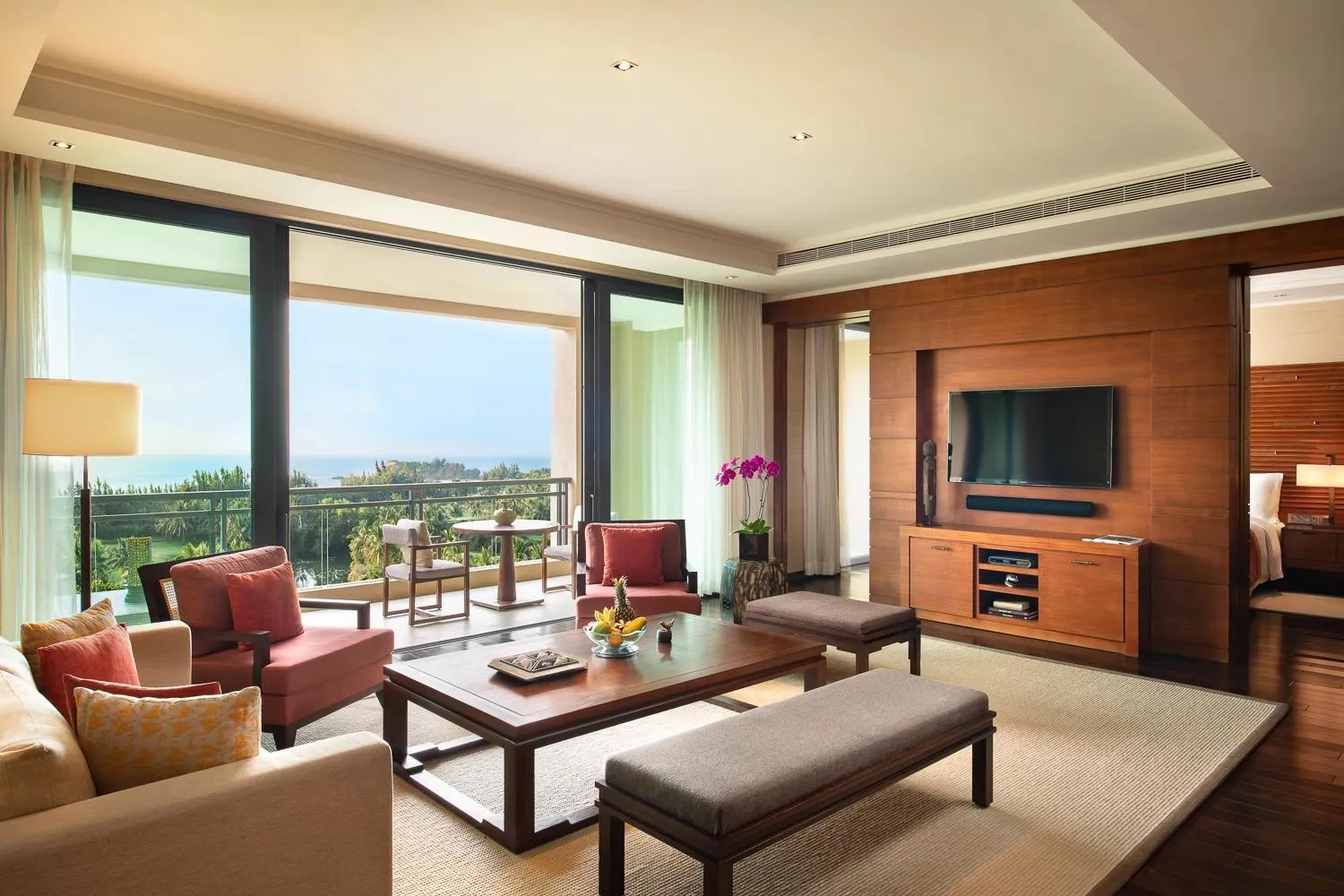 Living room in Raffles Hainan Clear Water Bay