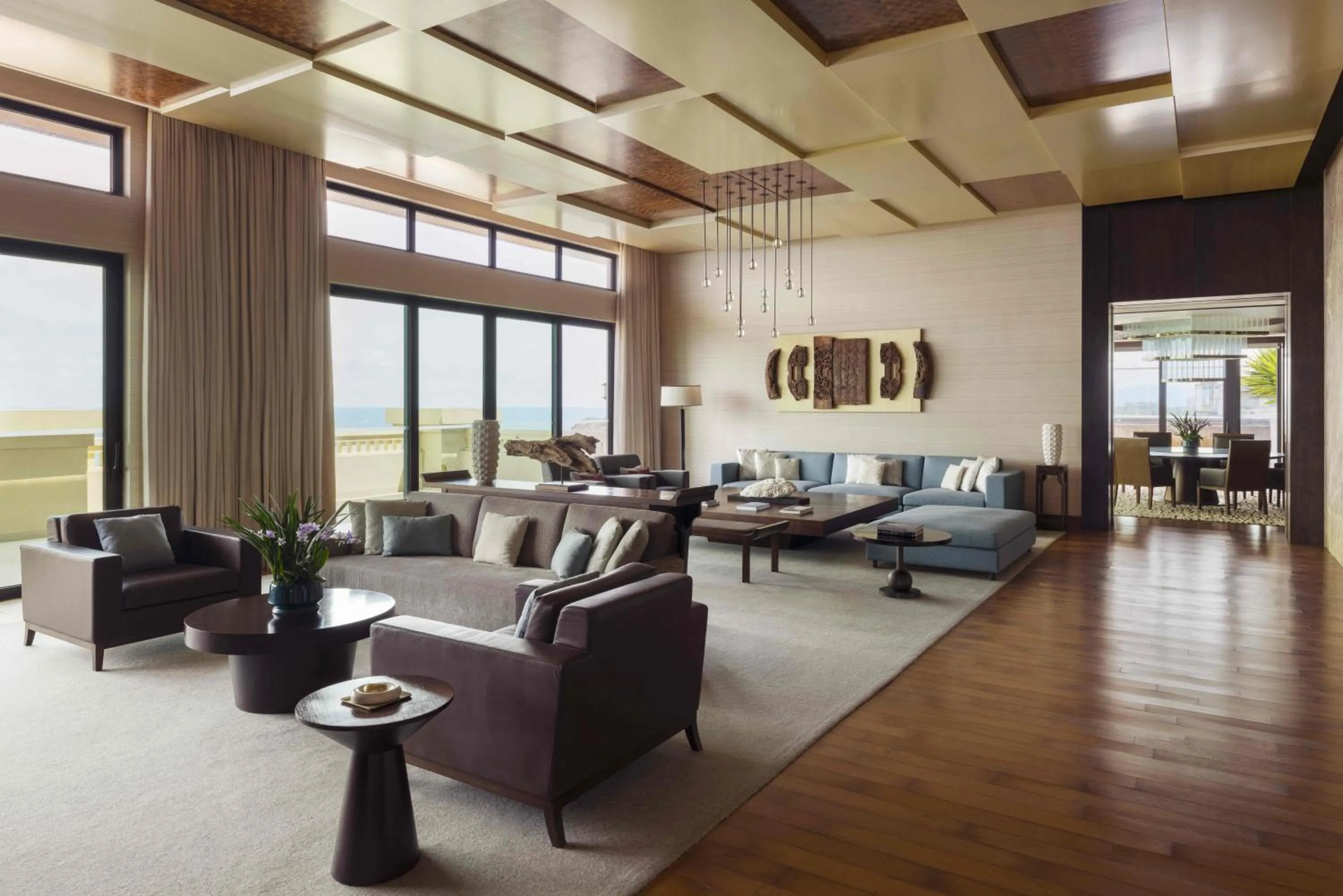 Living room in Raffles Hainan Clear Water Bay