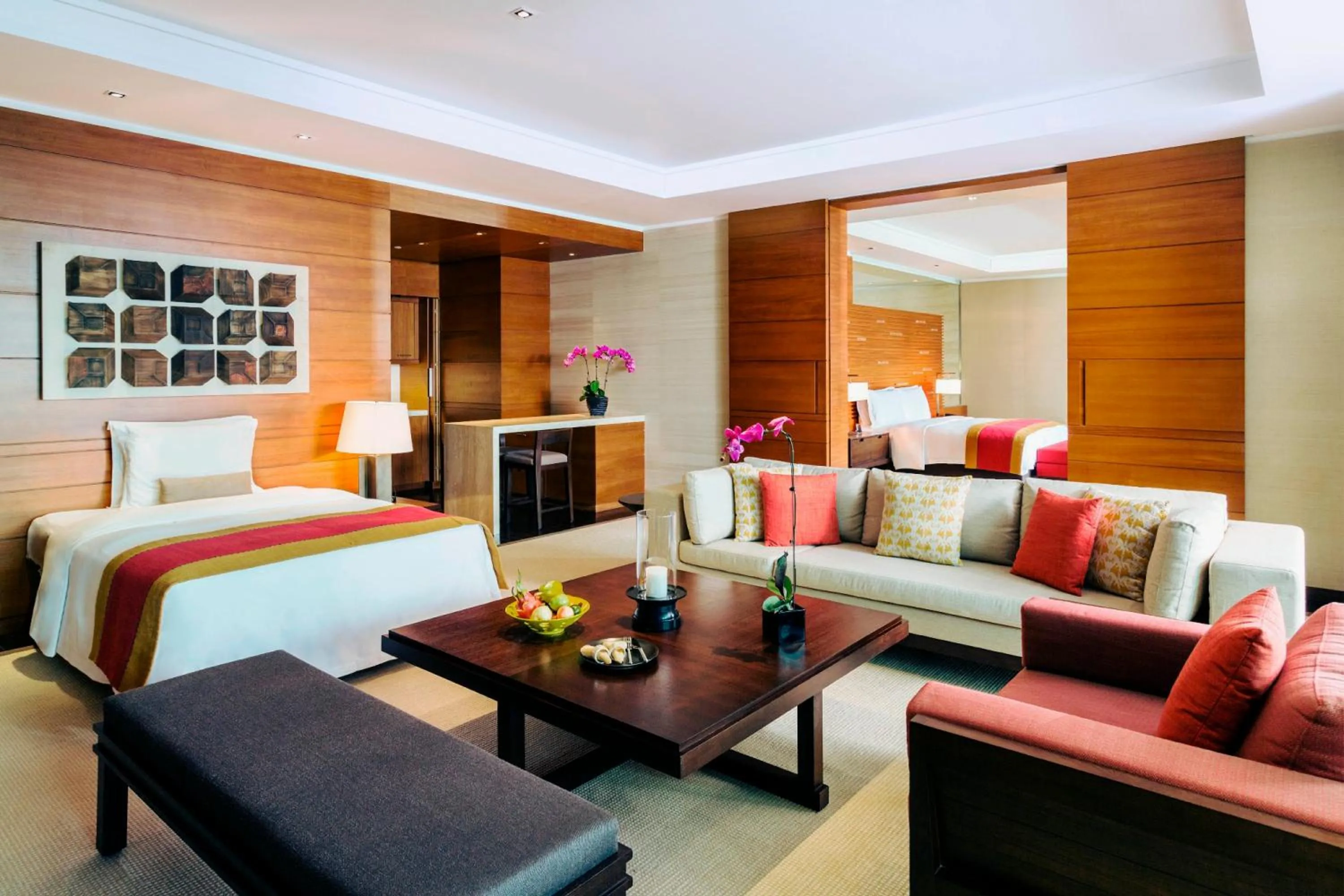 Living room, Bed in Raffles Hainan Clear Water Bay