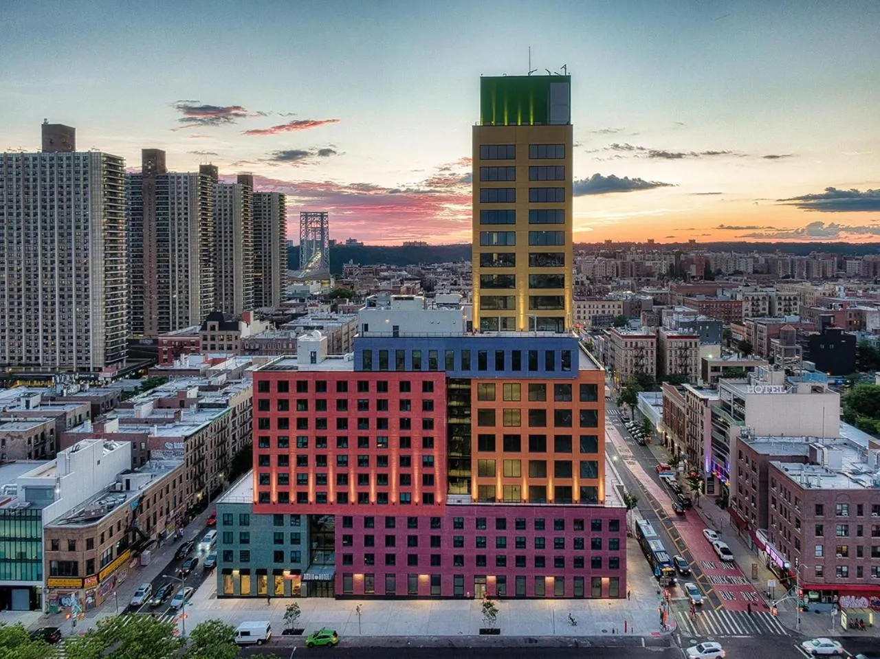 Bird's eye view in Radio Hotel