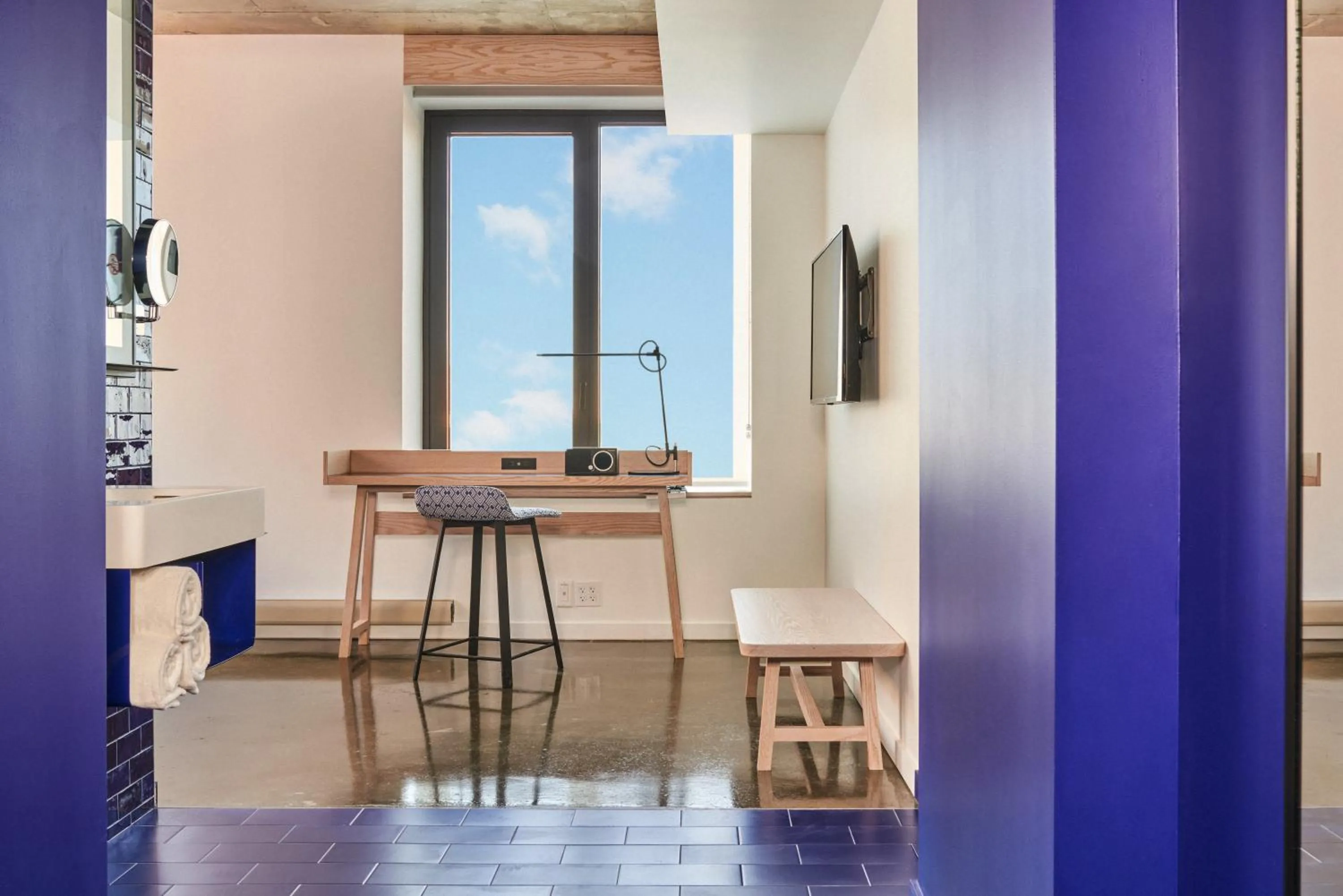 Bedroom in Radio Hotel