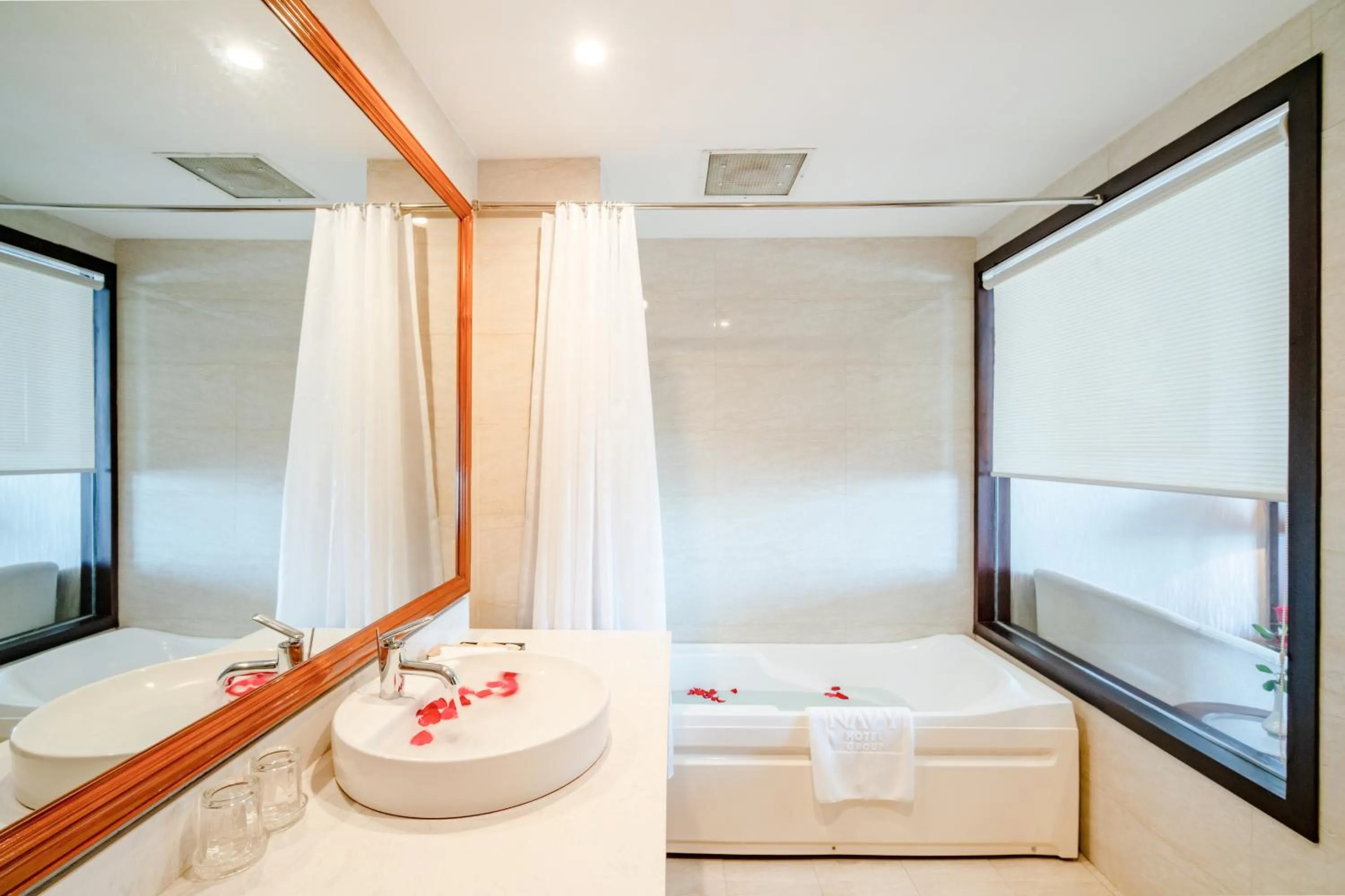 Bathroom, Bed in Galliot Hotel Nha Trang
