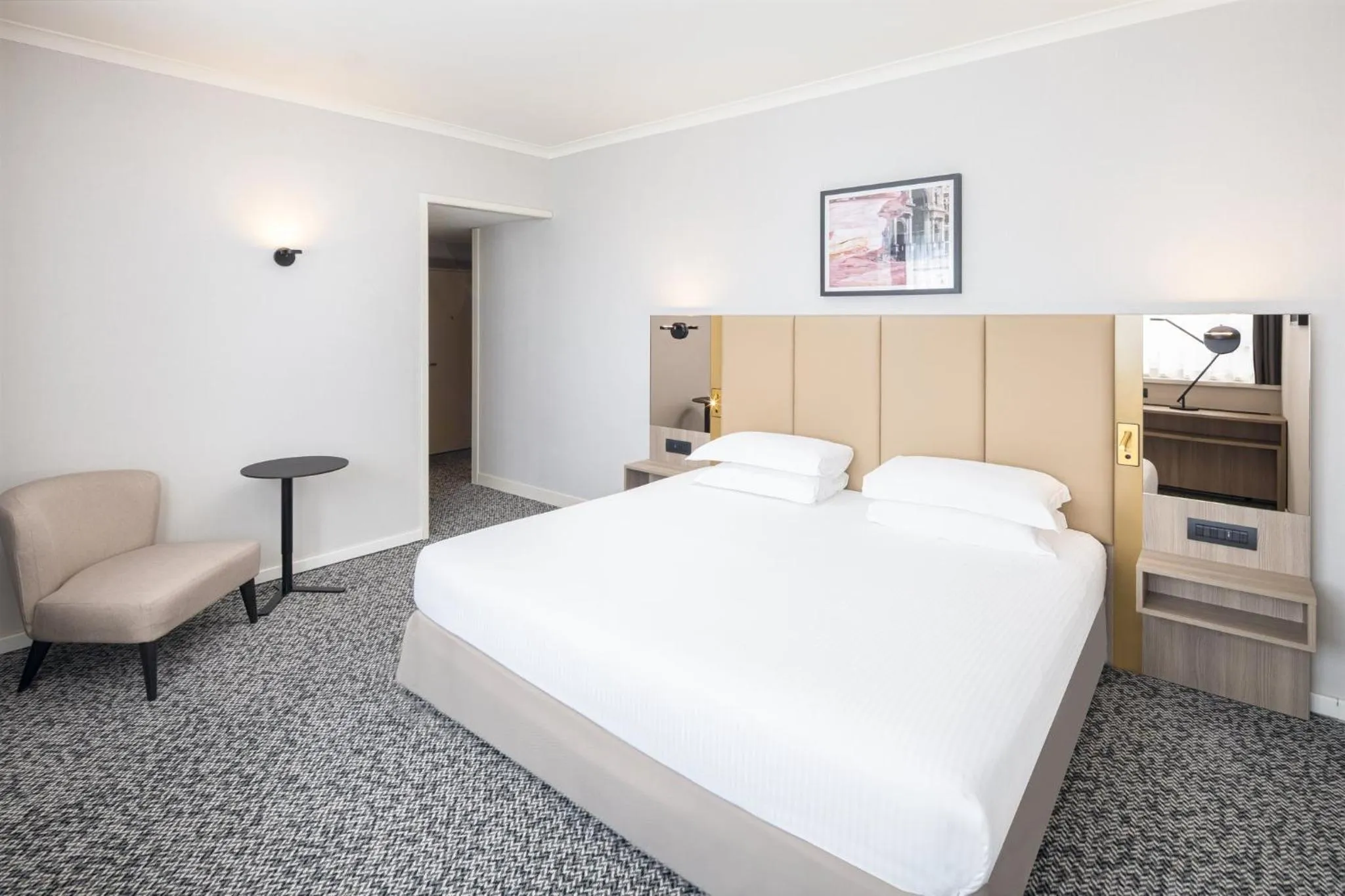 Photo of the whole room, Bed in Crowne Plaza Milan Linate by IHG