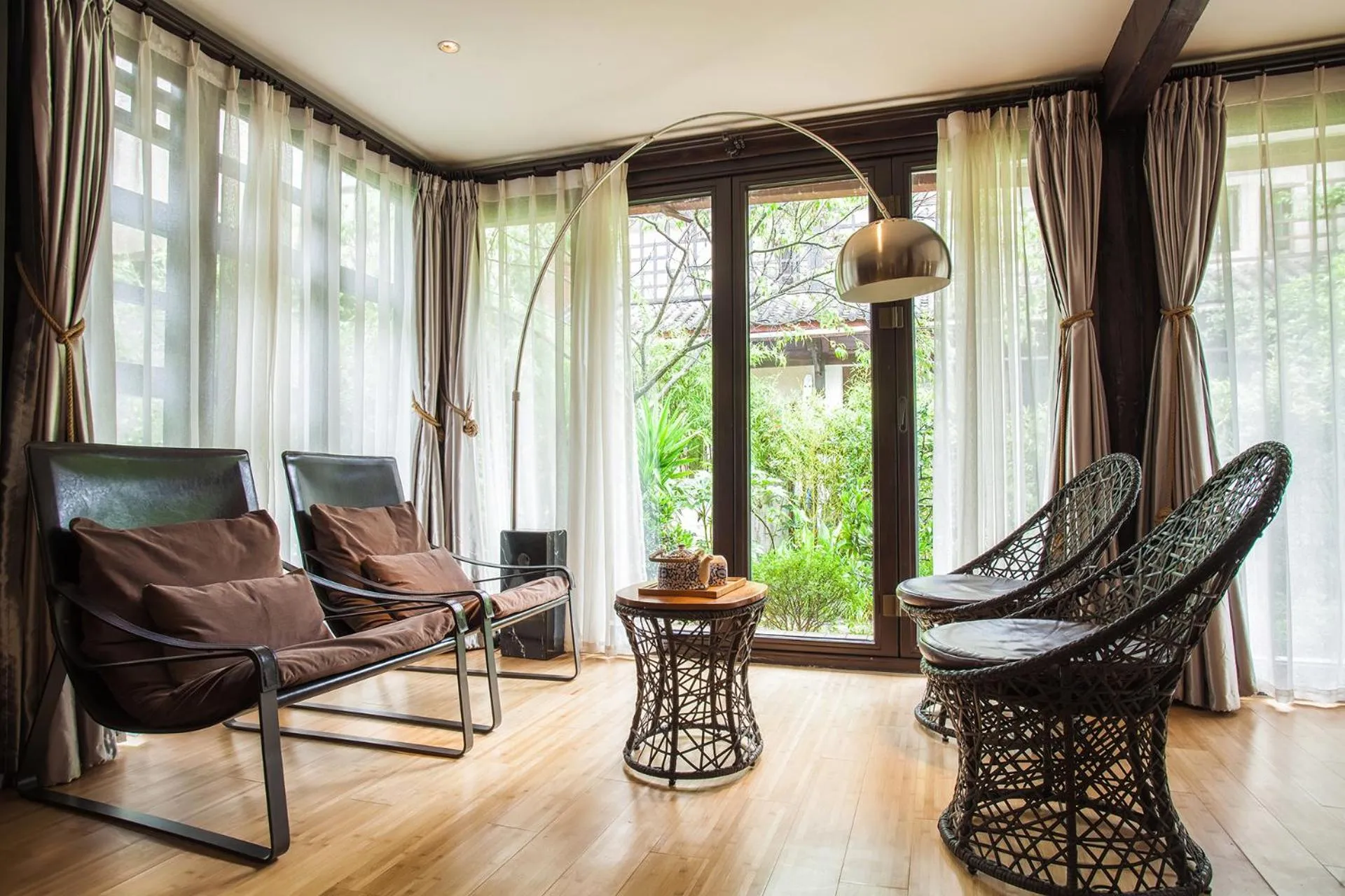 Seating area in The Bivou Lijiang