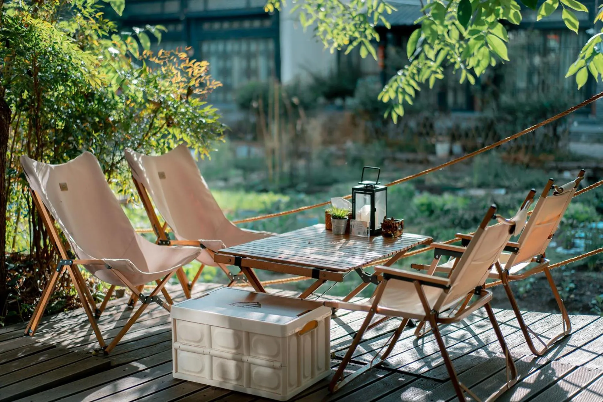 Seating area in The Bivou Lijiang