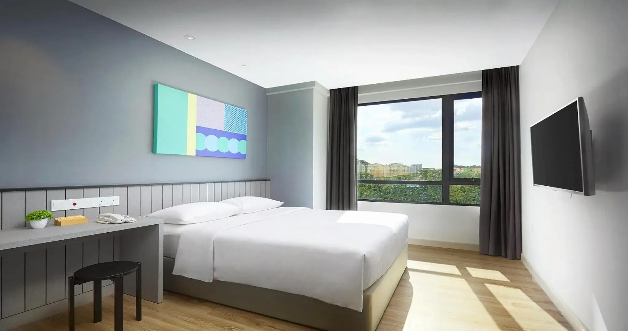 View (from property/room), Bed in Hotel Komune Living & Wellness Kuala Lumpur View (from property/room), Bed in Hotel Komune Living & Wellness Kuala Lumpur