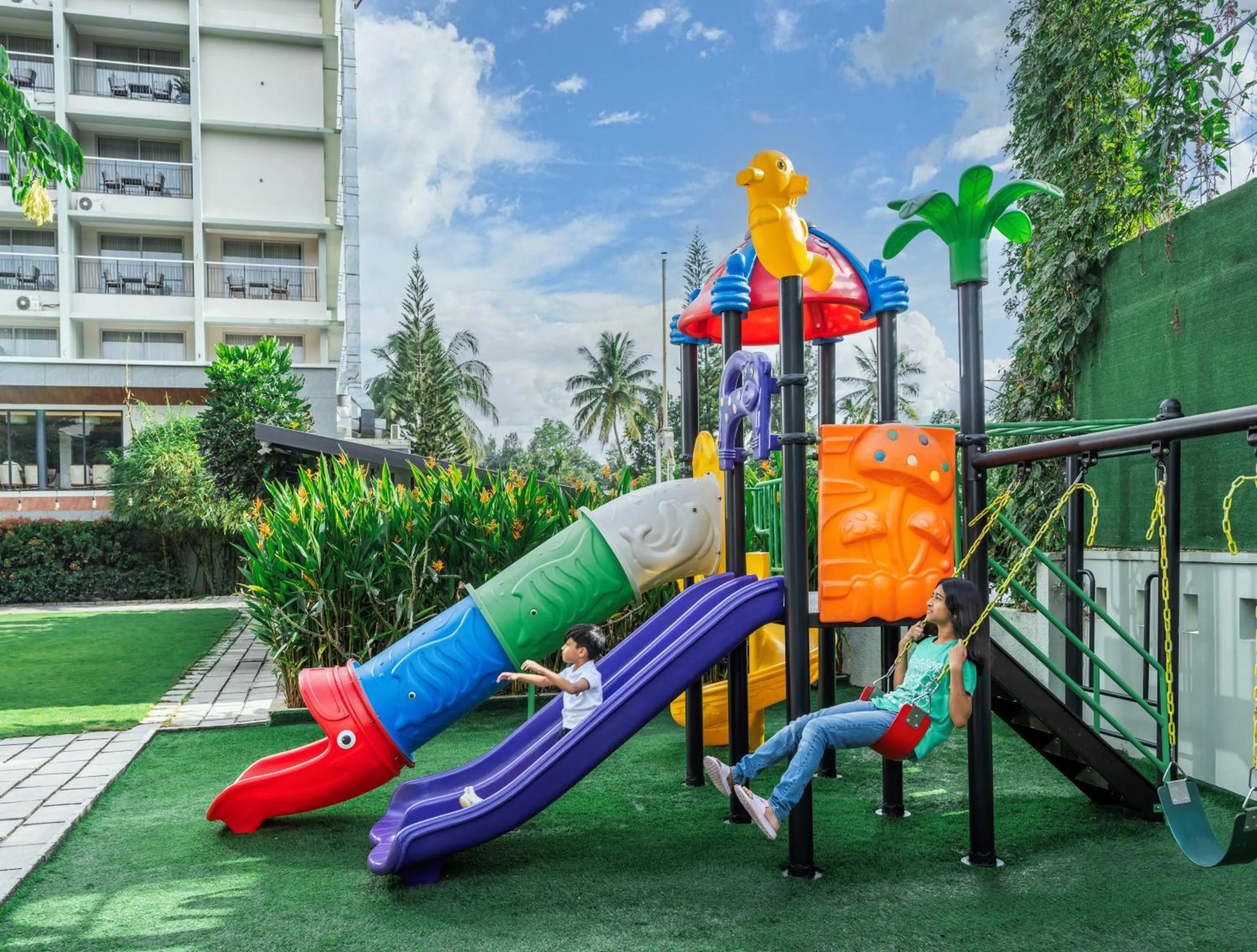 Children play ground in Oshin Wayanad
