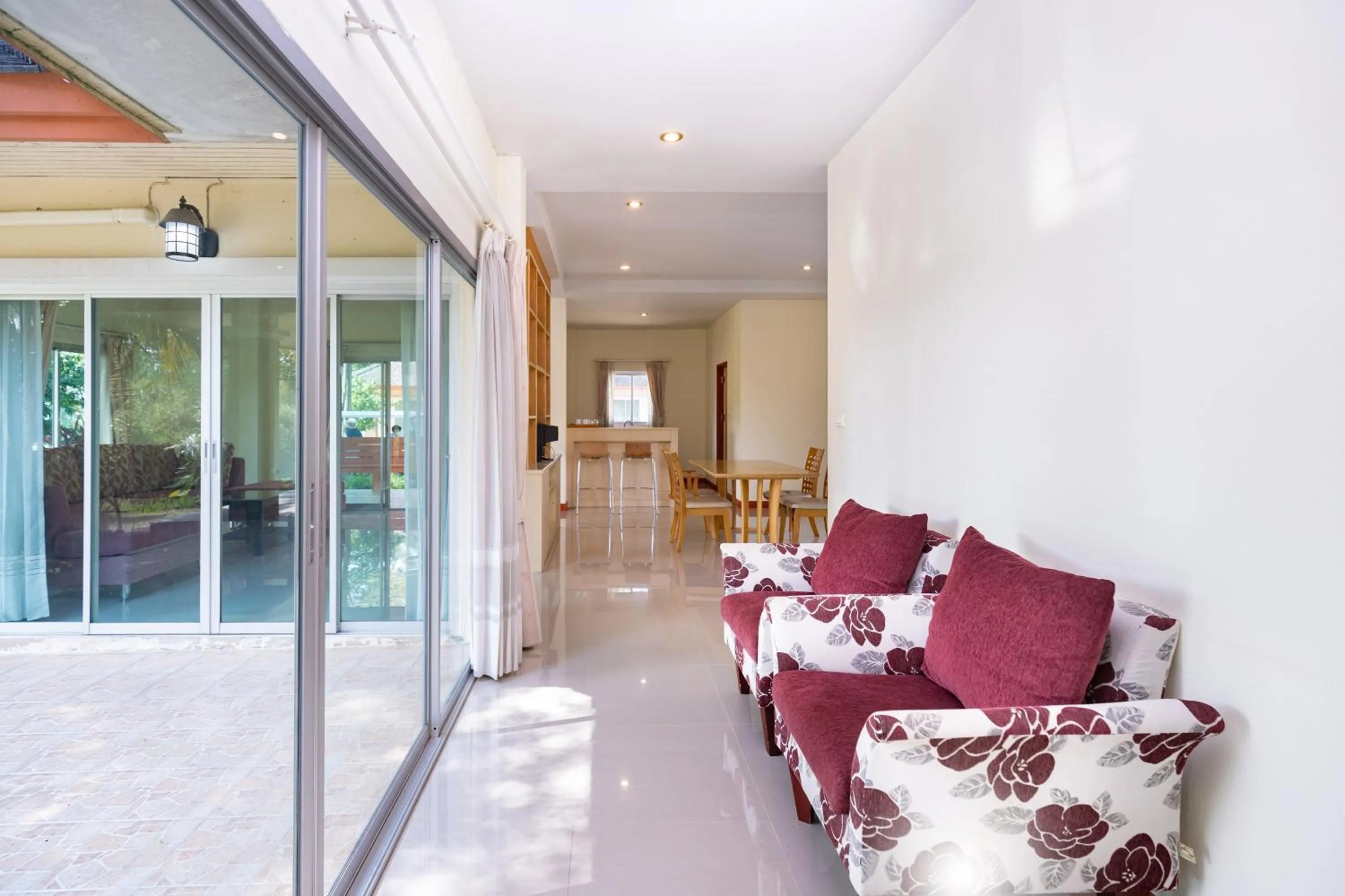 Seating area in Thara Cholapruek Resort