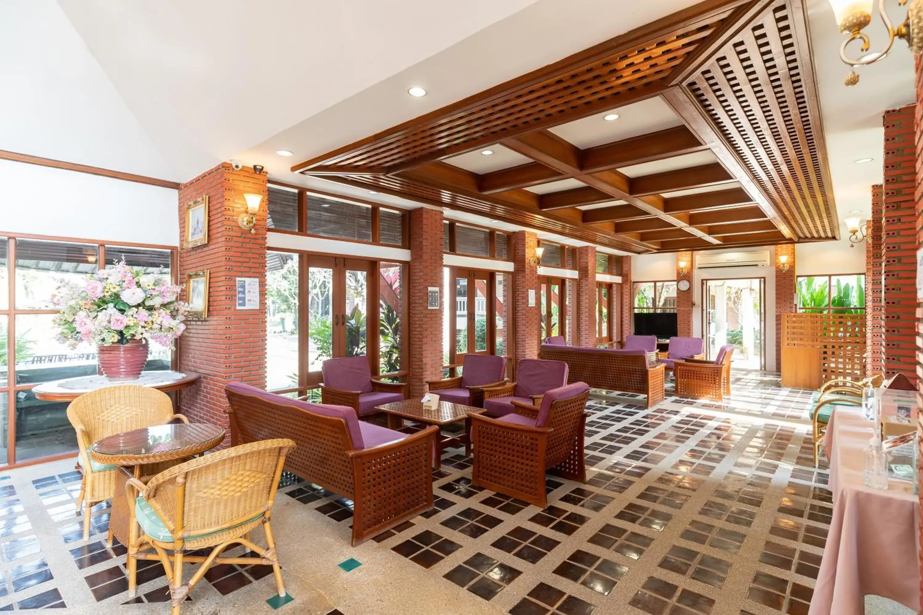 Lobby or reception in Thara Cholapruek Resort Lobby or reception in Thara Cholapruek Resort