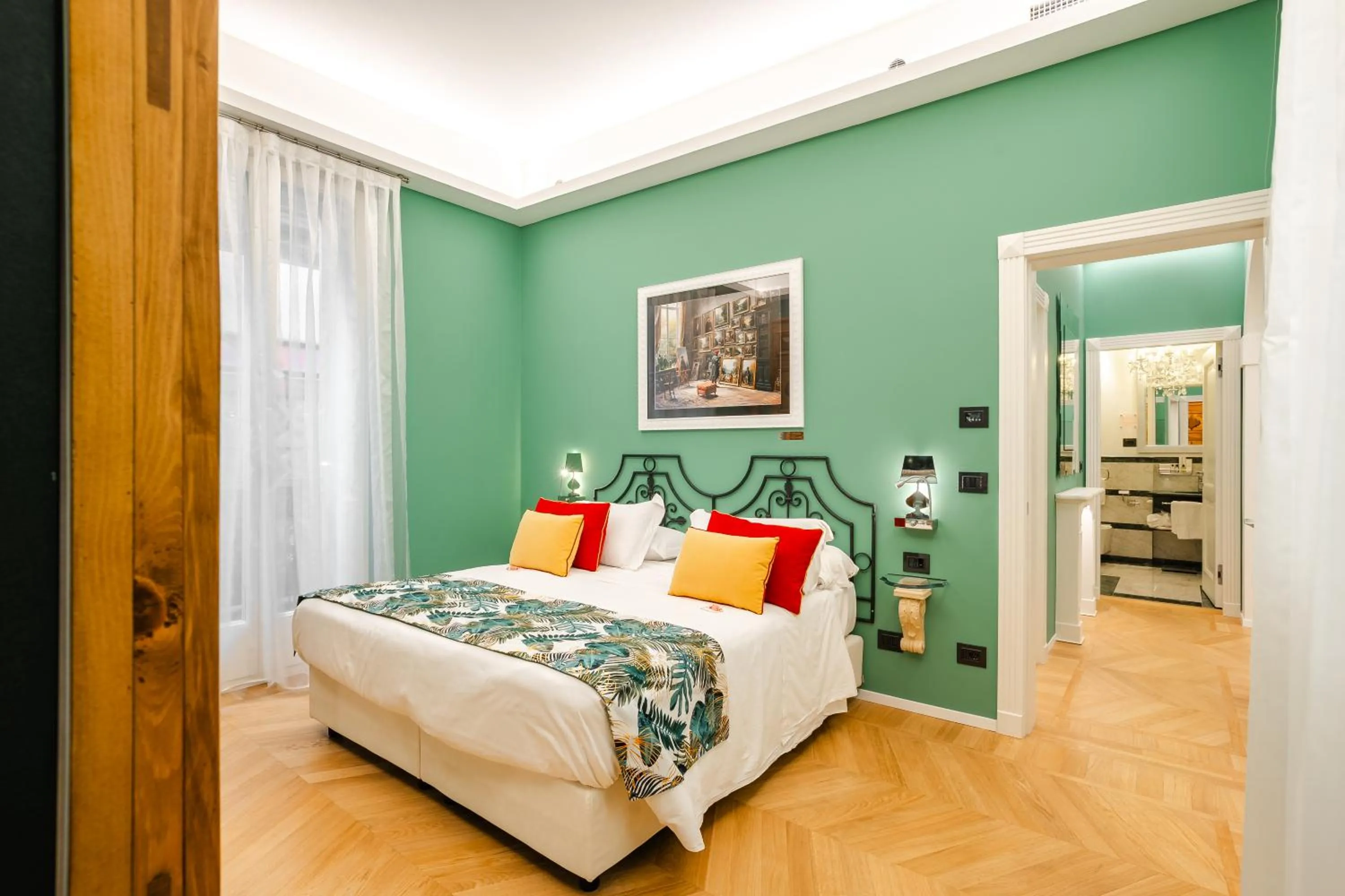 Bedroom, Bed in Art Hotel Commercianti