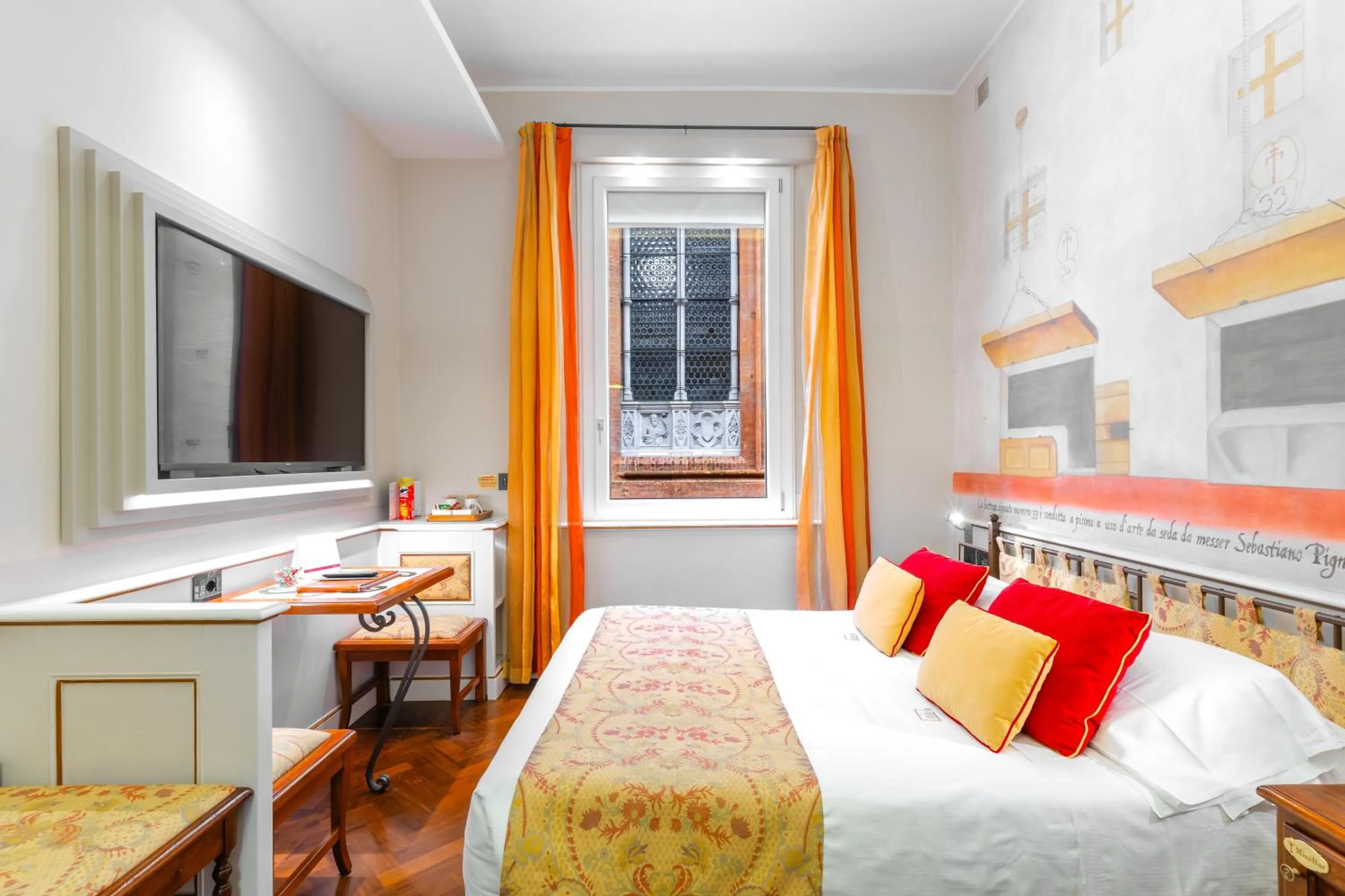 Bed in Art Hotel Commercianti