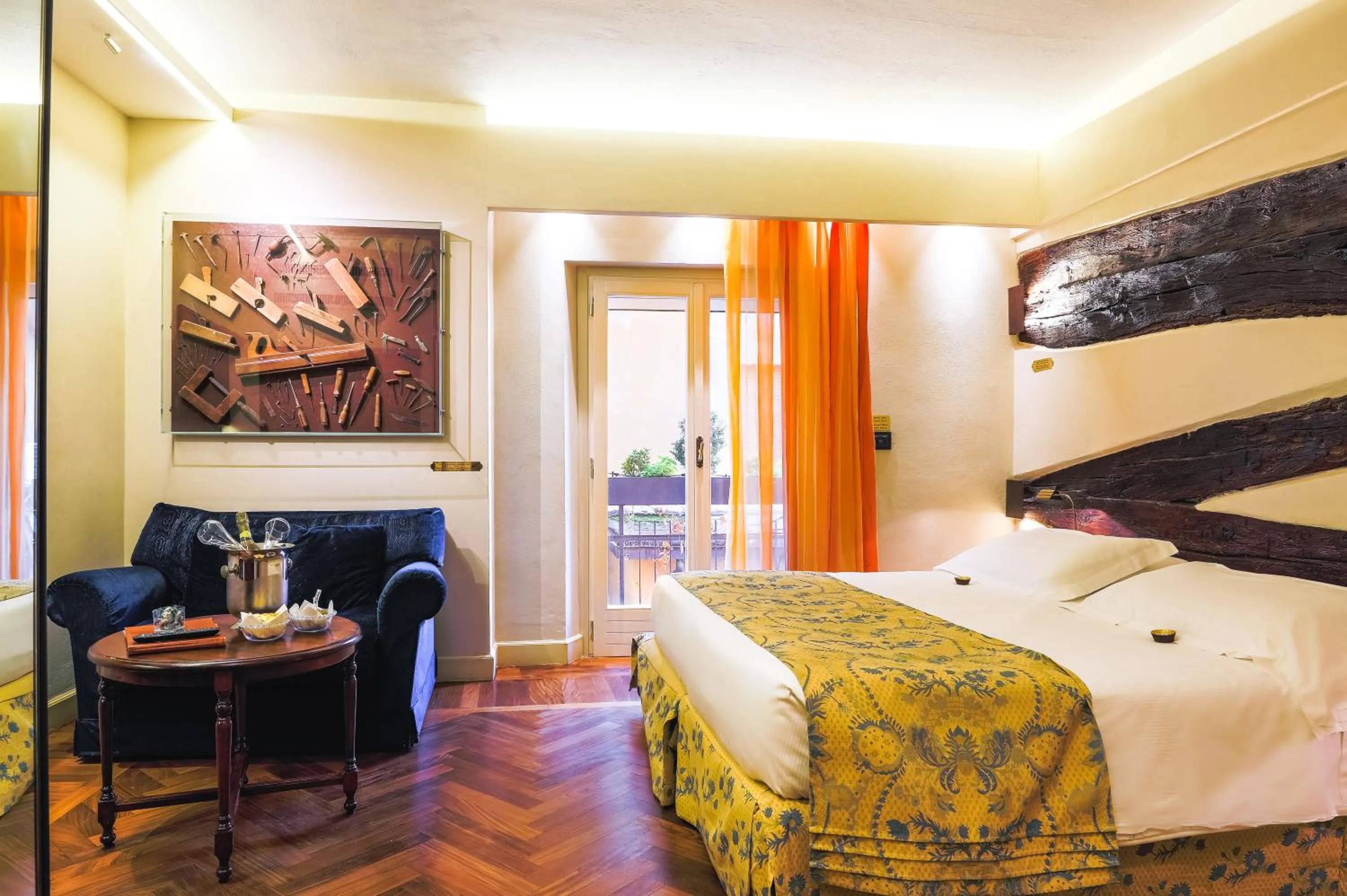 Bed in Art Hotel Commercianti